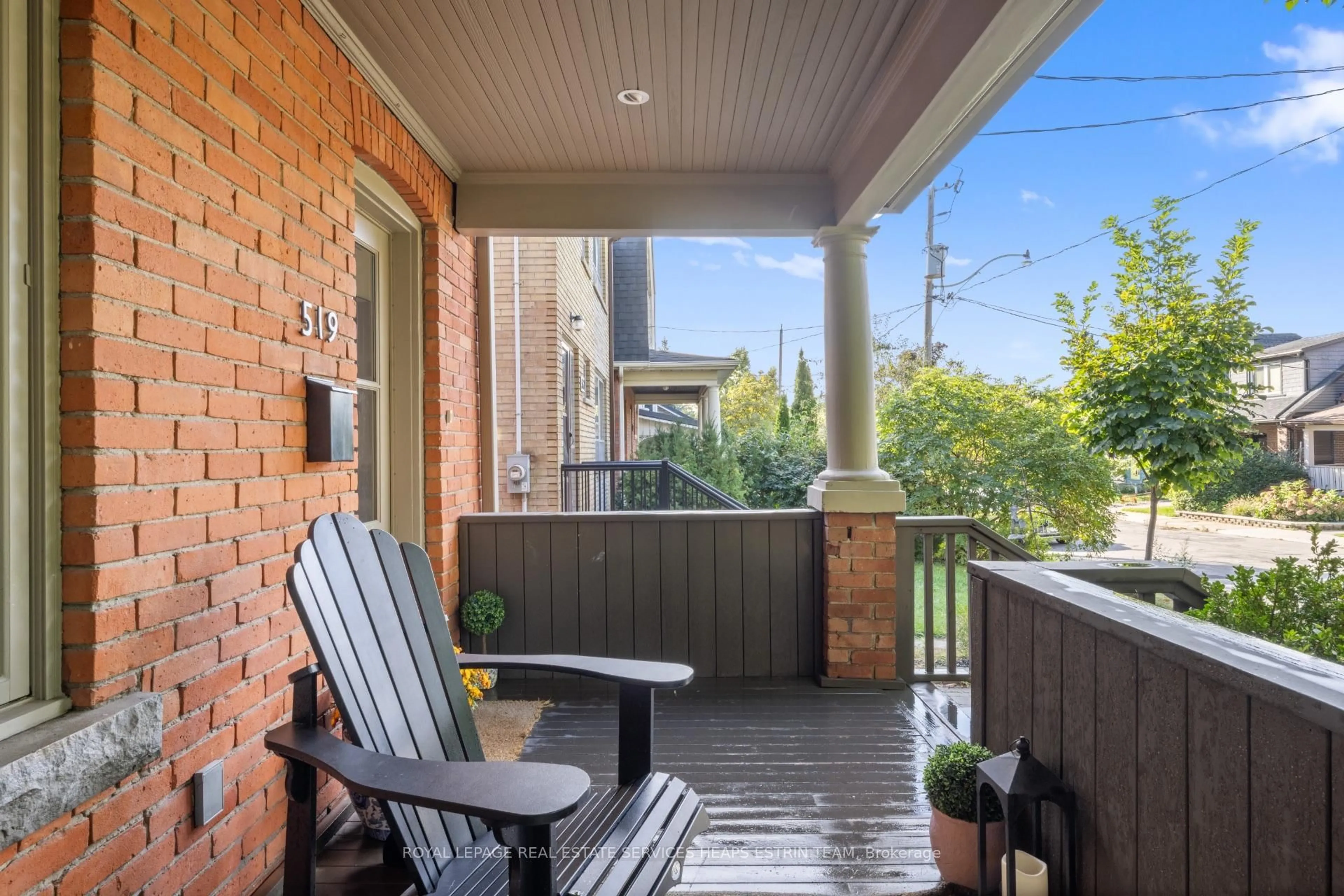 Patio, street for 519 Durie St, Toronto Ontario M6S 3G8