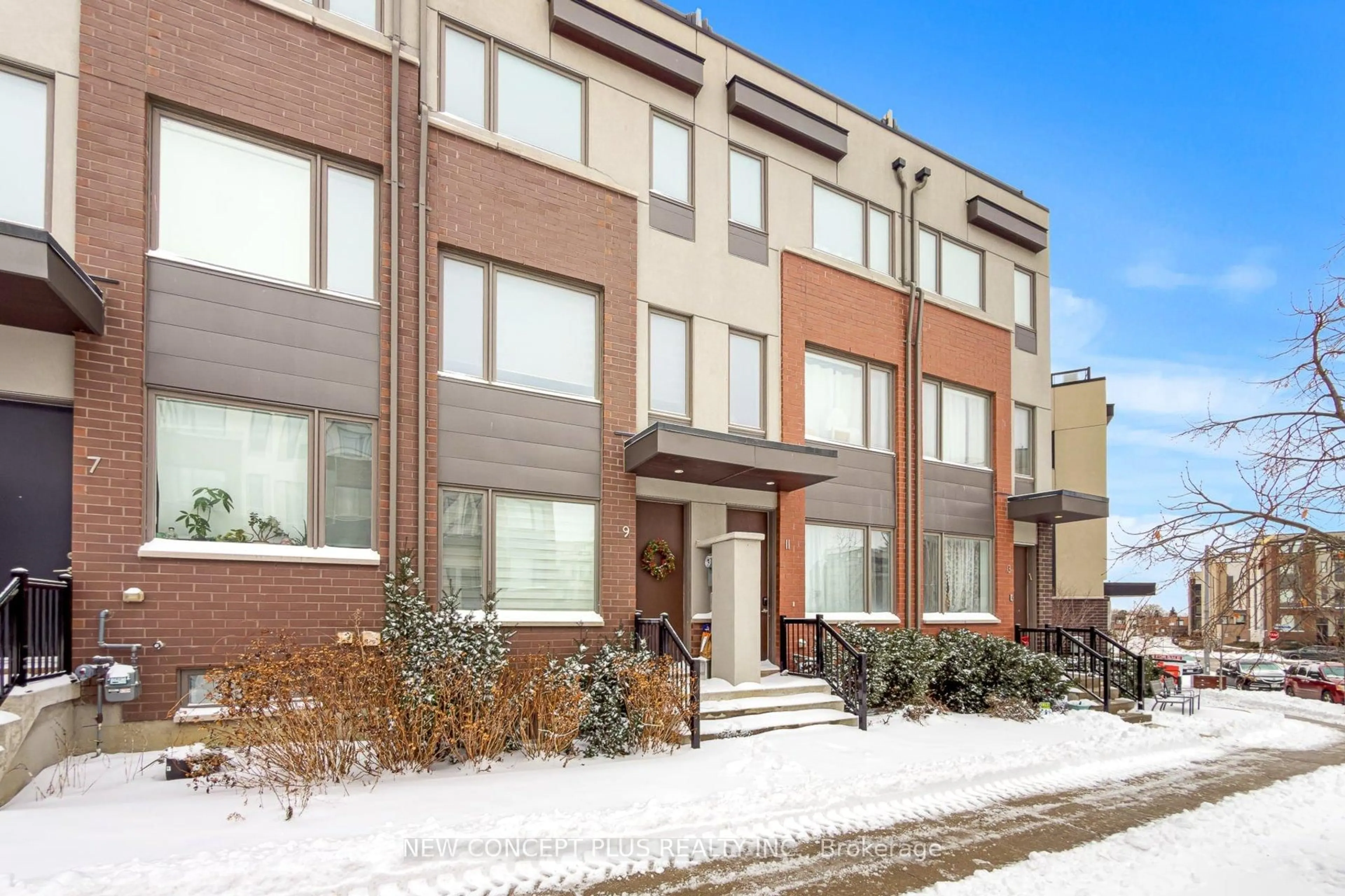 Home with brick exterior material, street for 9 Thomas Mulholland Dr, Toronto Ontario M3K 0C1