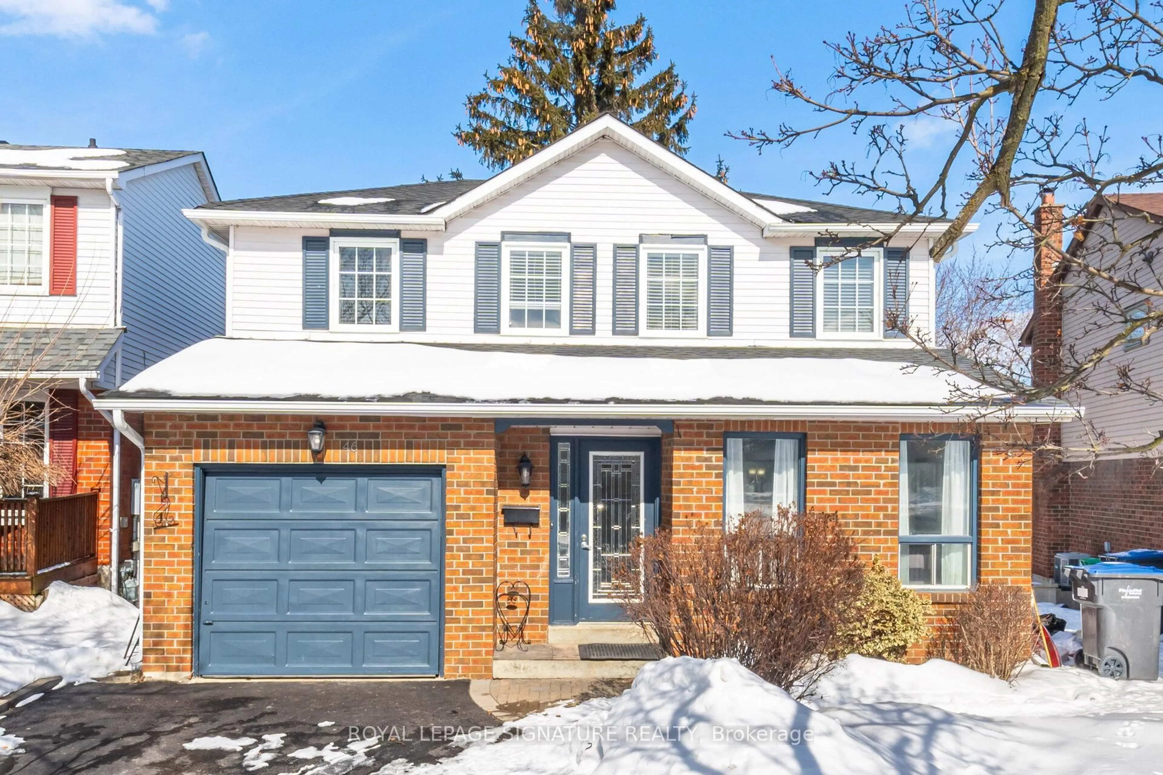 Home with brick exterior material, street for 46 Myna Crt, Brampton Ontario L6S 4H8
