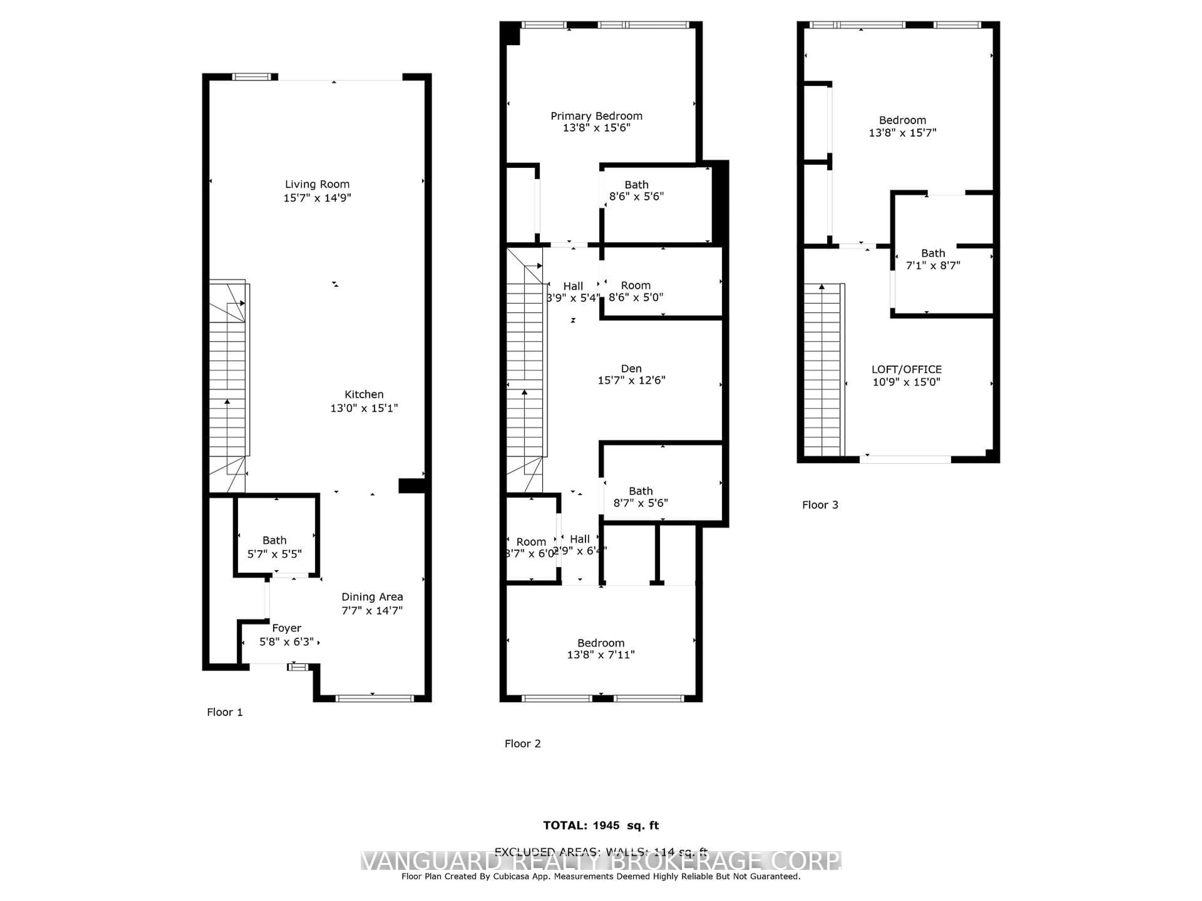 Floor plan for 15 Lou Parsons Way #21, Mississauga Ontario L5H 0B2