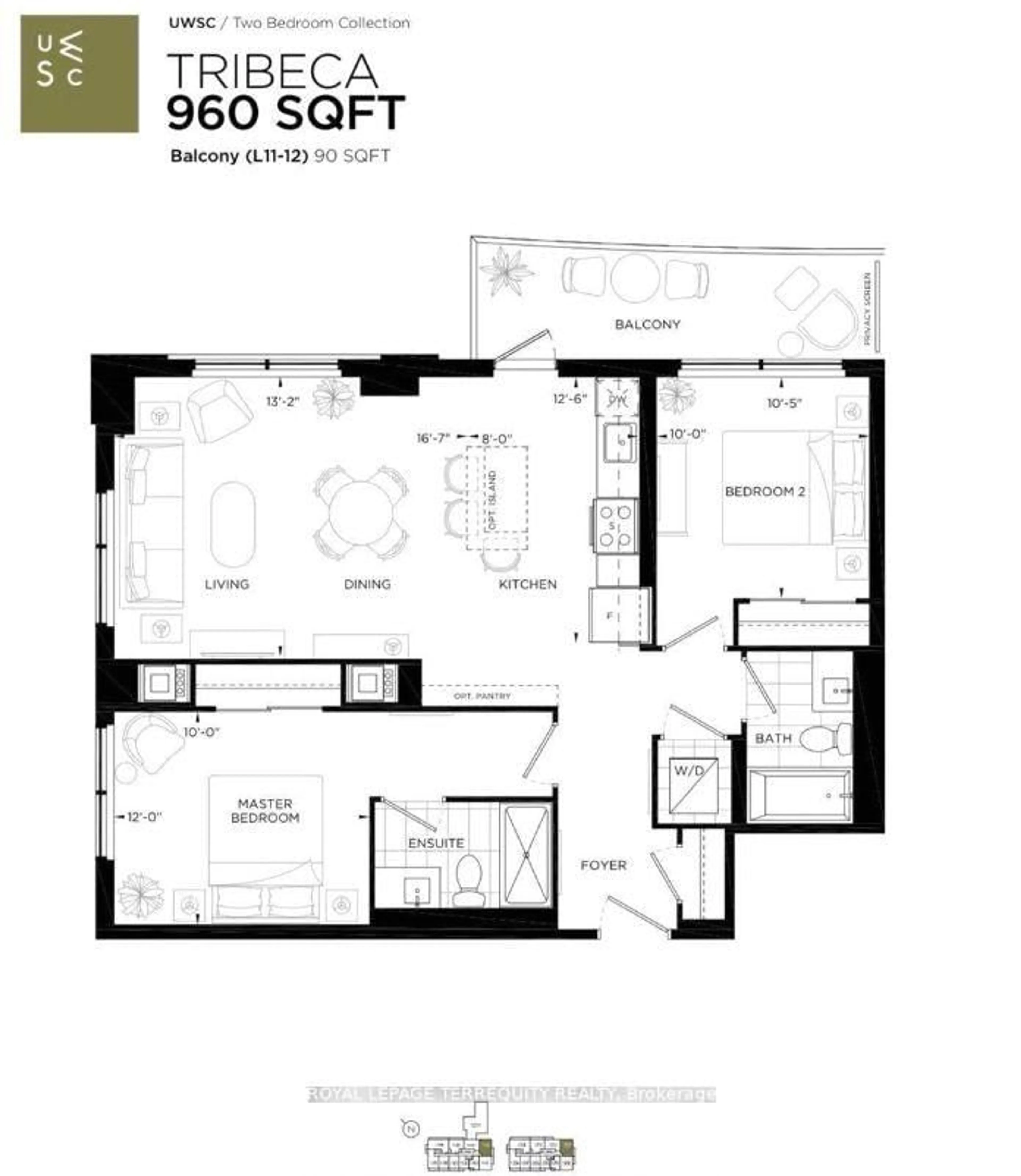 Floor plan for 3200 William Coltson Ave #1202, Oakville Ontario L6H 7W6