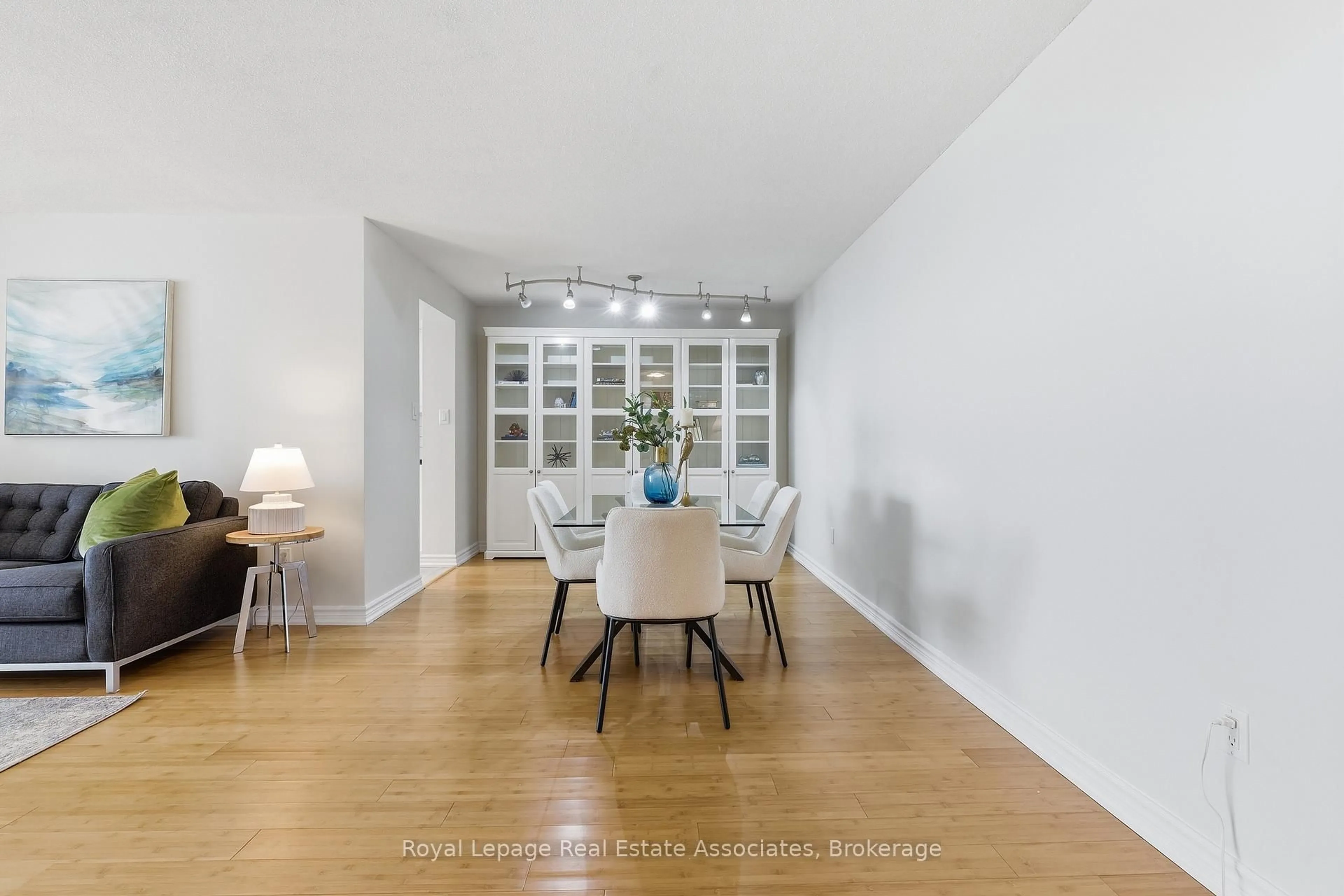 Dining room, wood/laminate floor for 10 Malta Ave #1401, Brampton Ontario L6Y 4G6