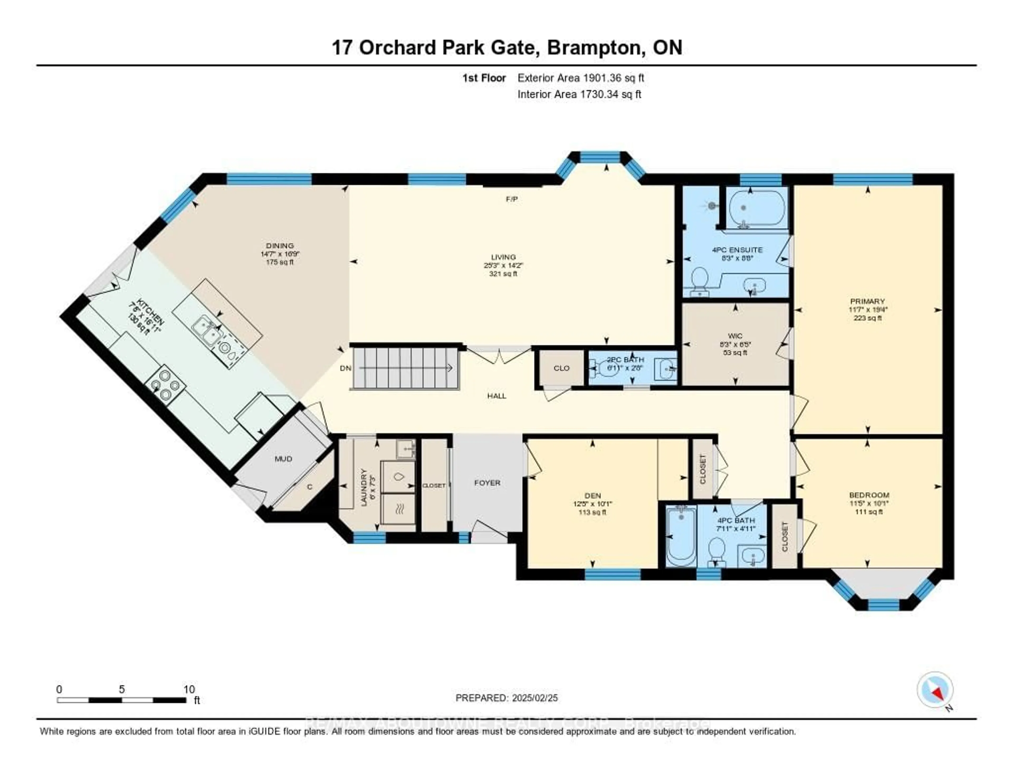 Floor plan for 17 Orchard Park Gate #27, Brampton Ontario L6R 1W5
