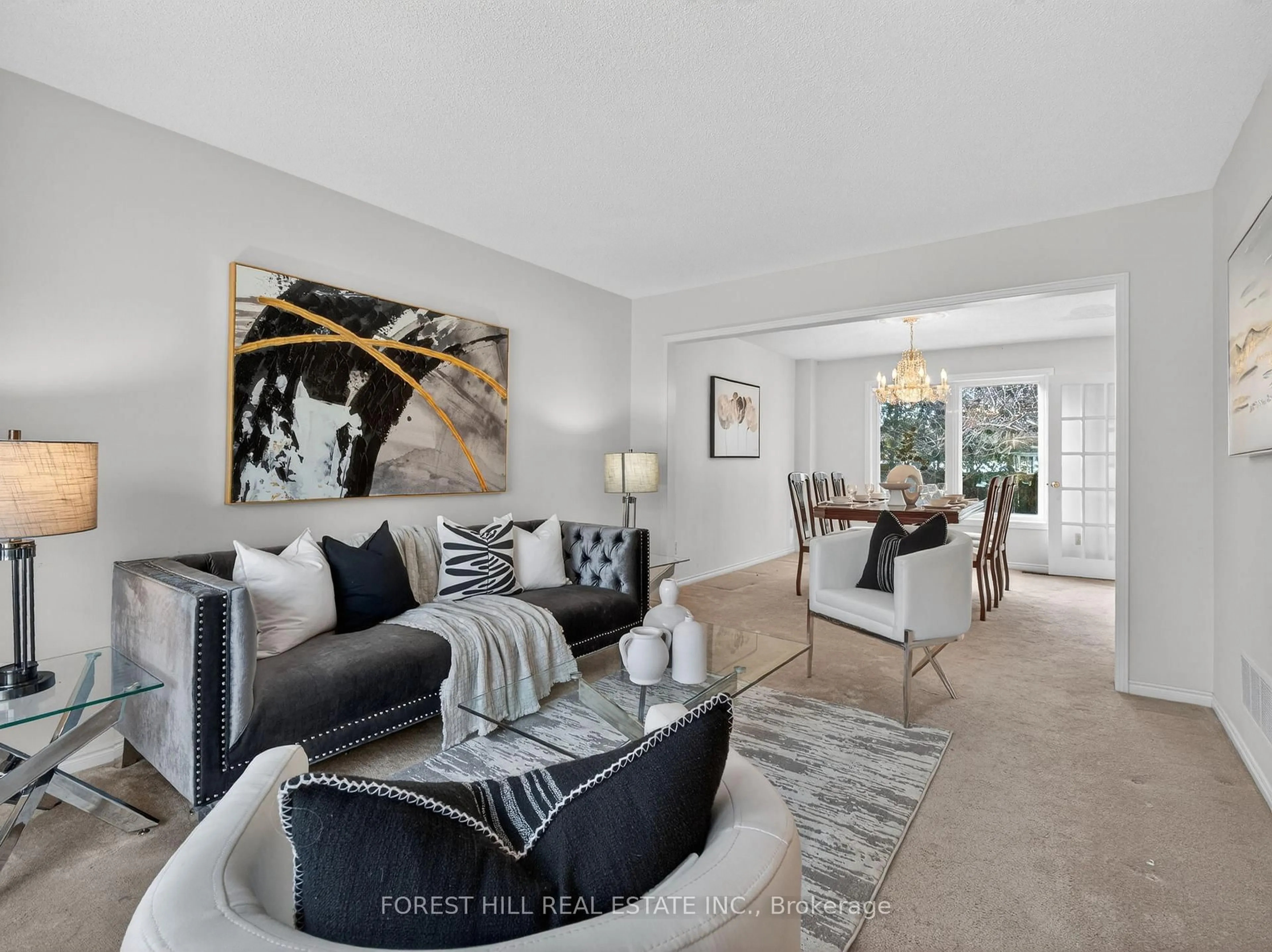 Living room with furniture, unknown for 1523 Stoneybrook Tr, Oakville Ontario L6M 2R4