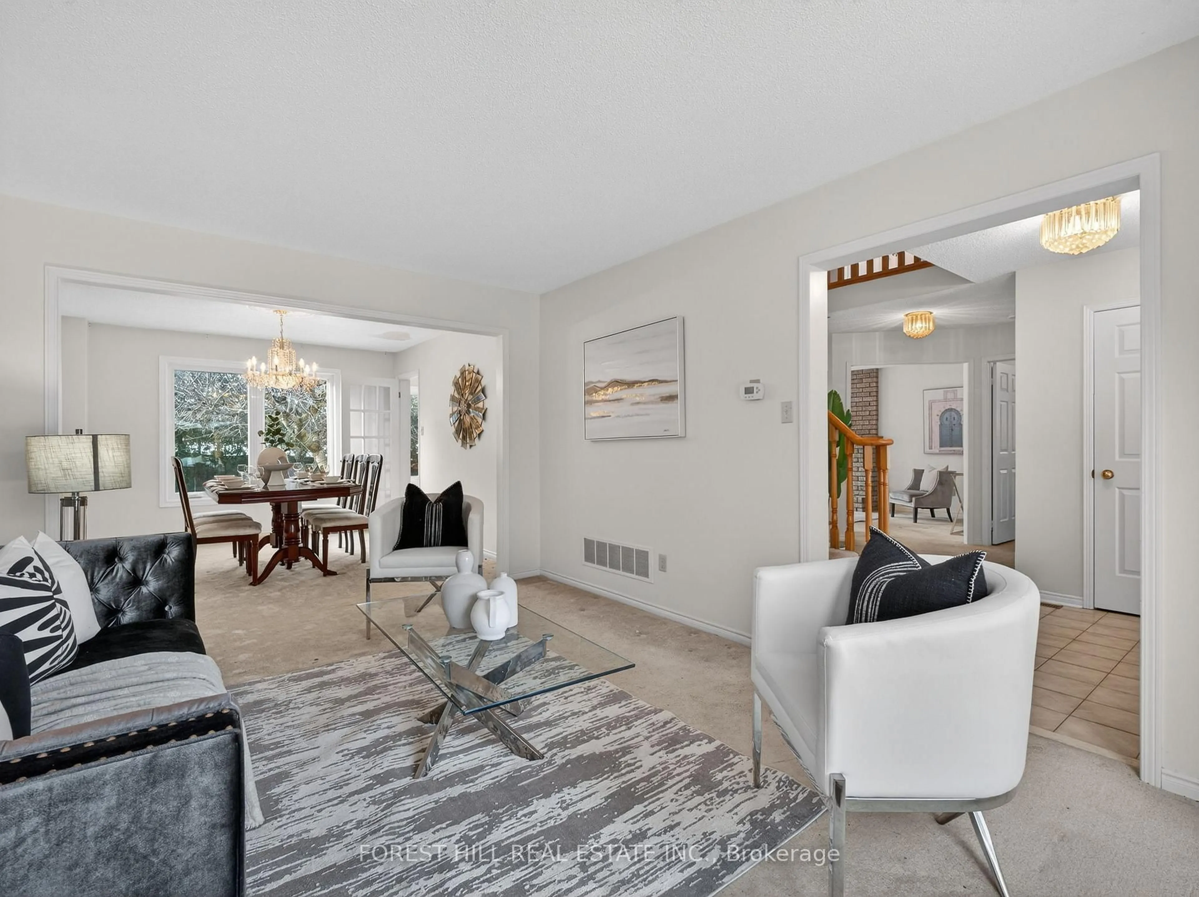 Living room with furniture, unknown for 1523 Stoneybrook Tr, Oakville Ontario L6M 2R4