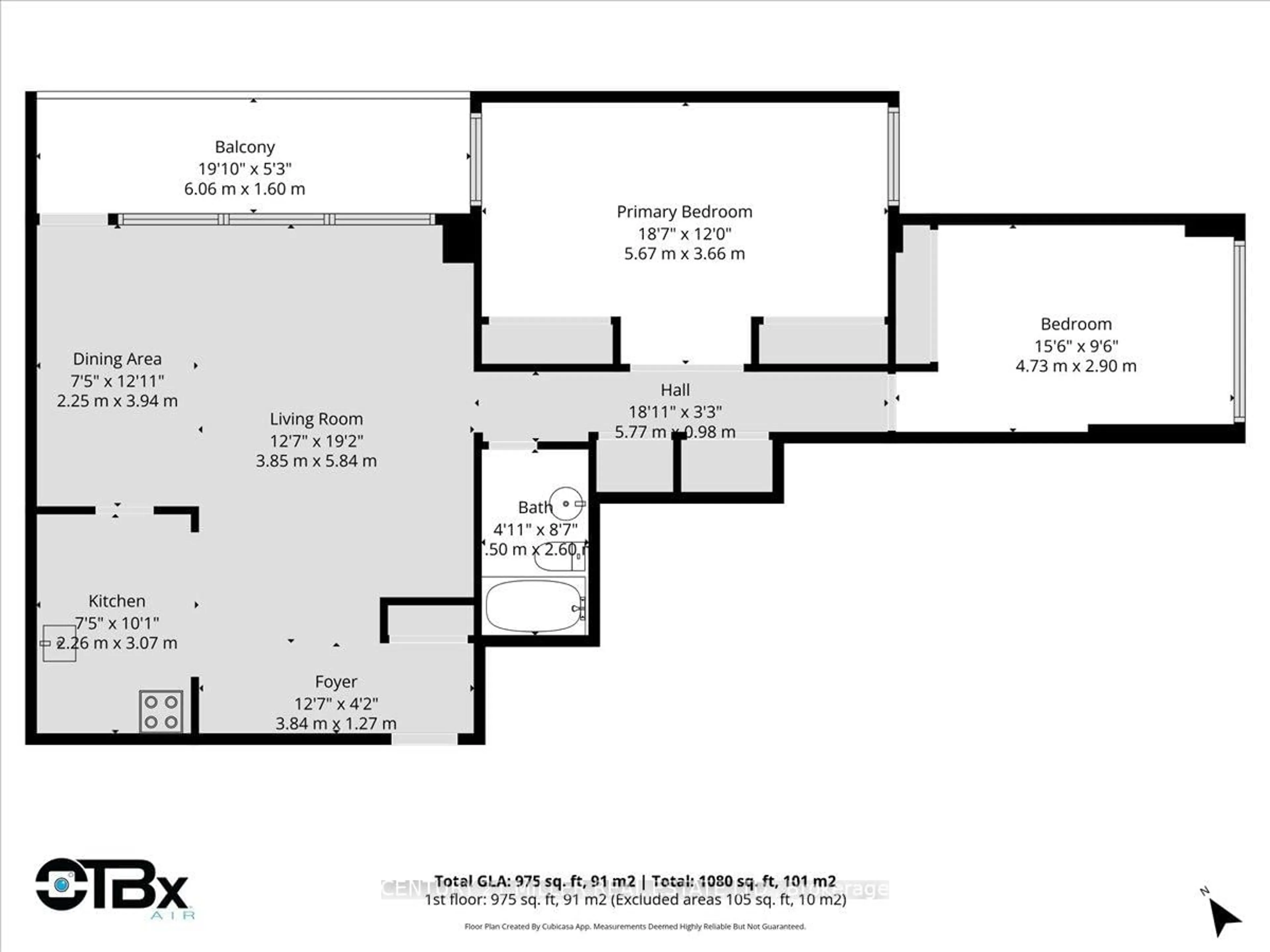 Floor plan for 2263 Marine Dr #605, Oakville Ontario L6L 5K1