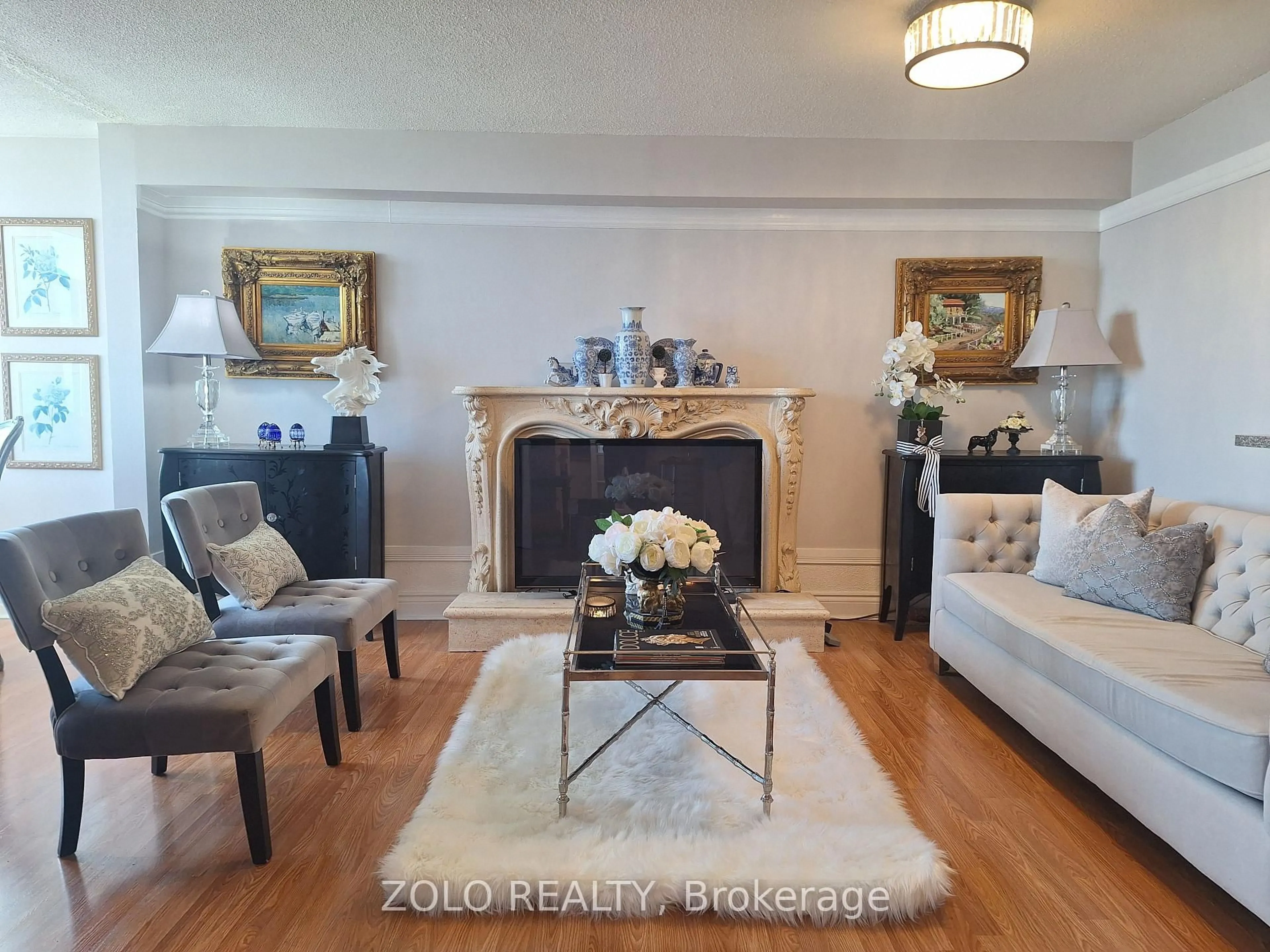 Living room with furniture, unknown for 300 Webb Dr #1001, Mississauga Ontario L5B 3W3