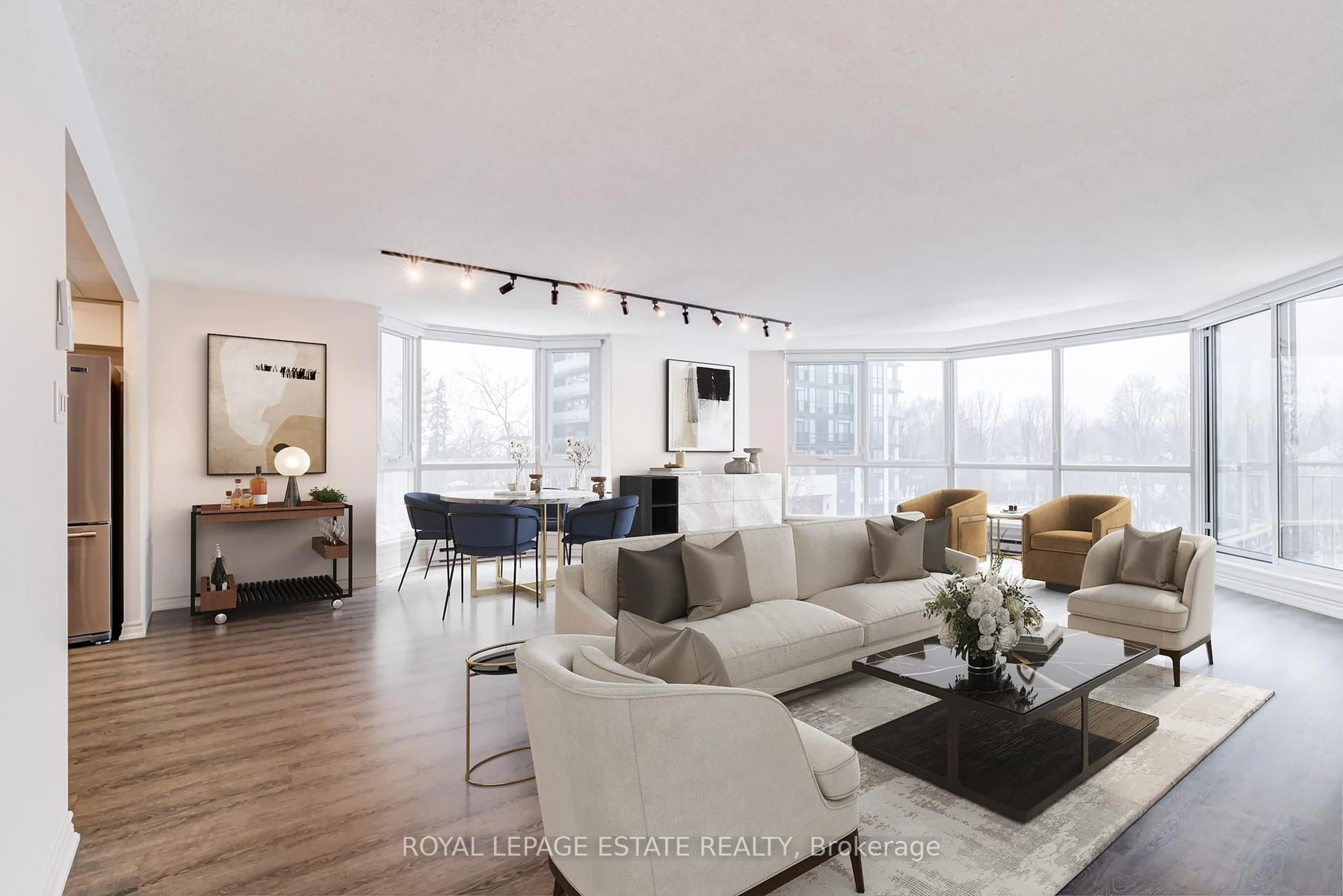 Living room with furniture, unknown for 26 Hall Rd #204, Halton Hills Ontario L7G 5G5