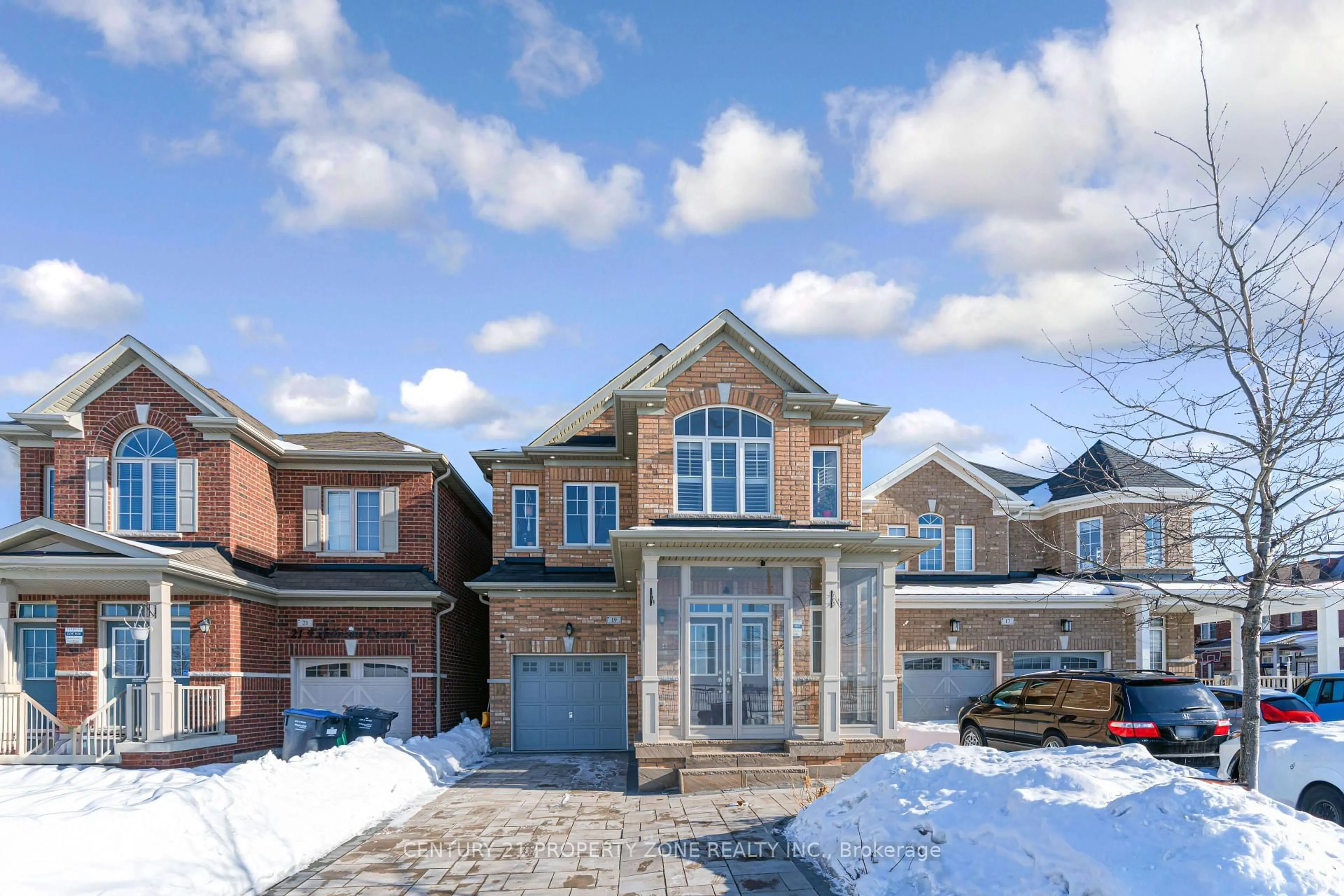 Home with brick exterior material, street for 19 Exhibition Cres, Brampton Ontario L7A 4B9