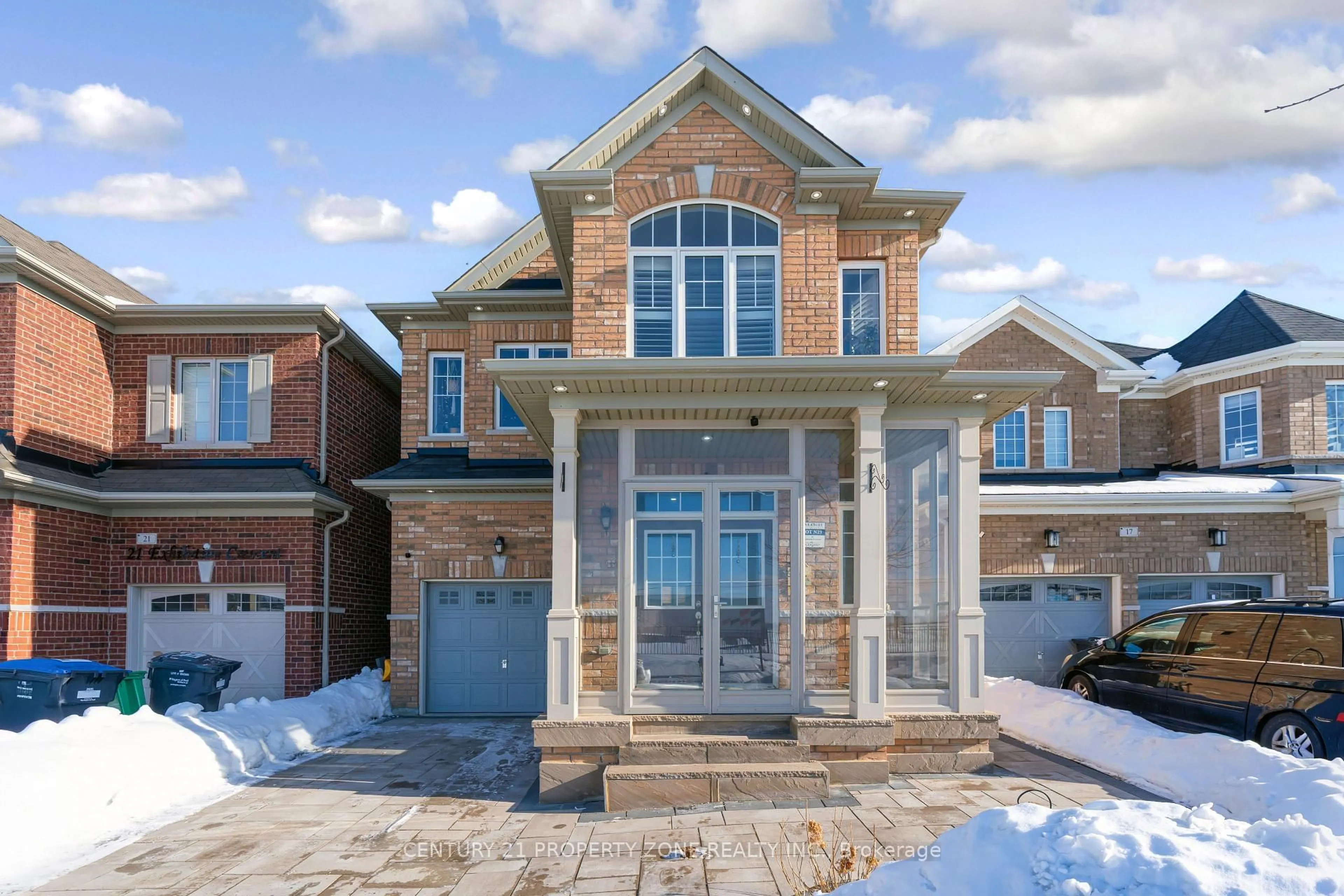 Home with brick exterior material, street for 19 Exhibition Cres, Brampton Ontario L7A 4B9