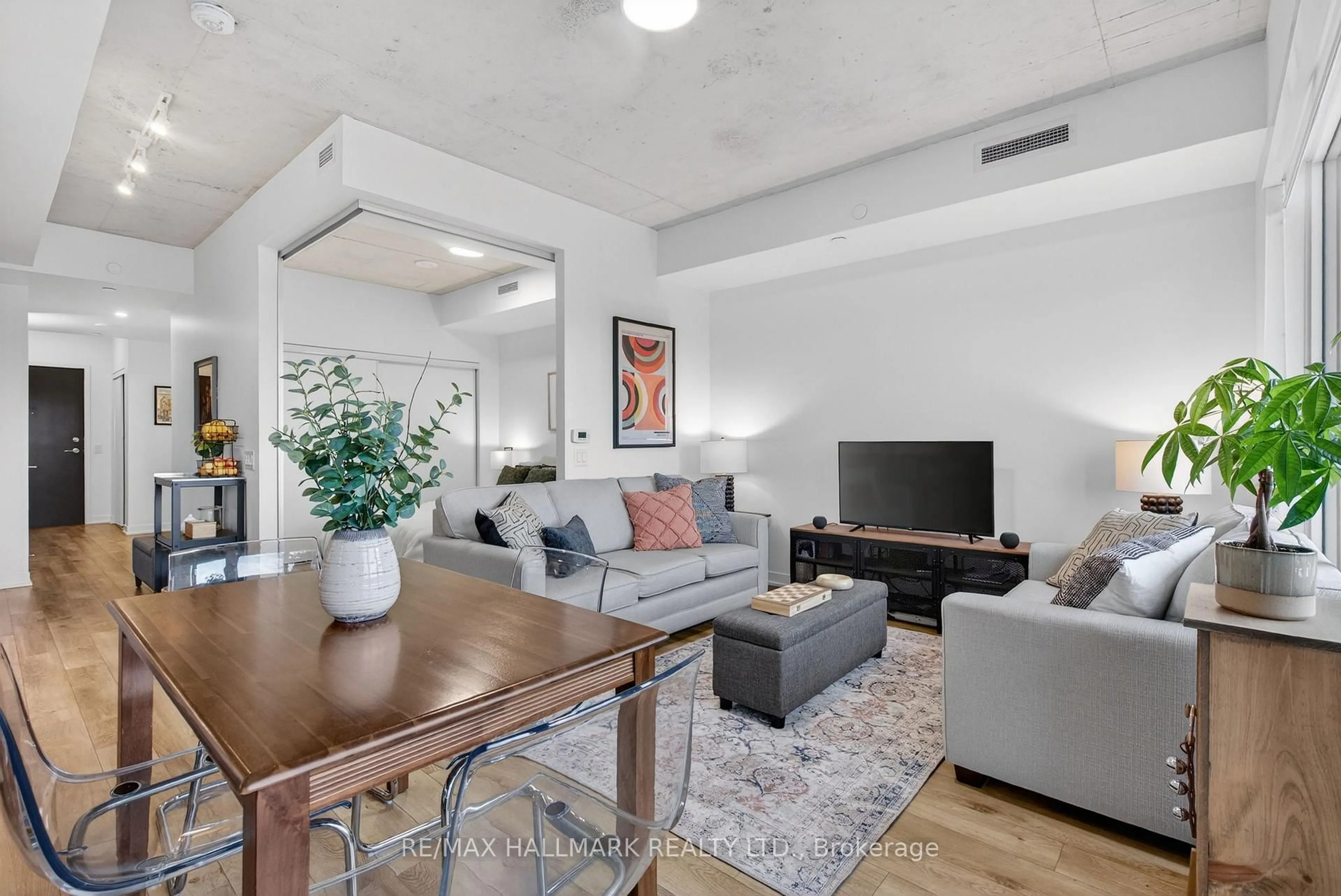 Living room with furniture, unknown for 1808 St. Clair Ave #304, Toronto Ontario M6N 0C1