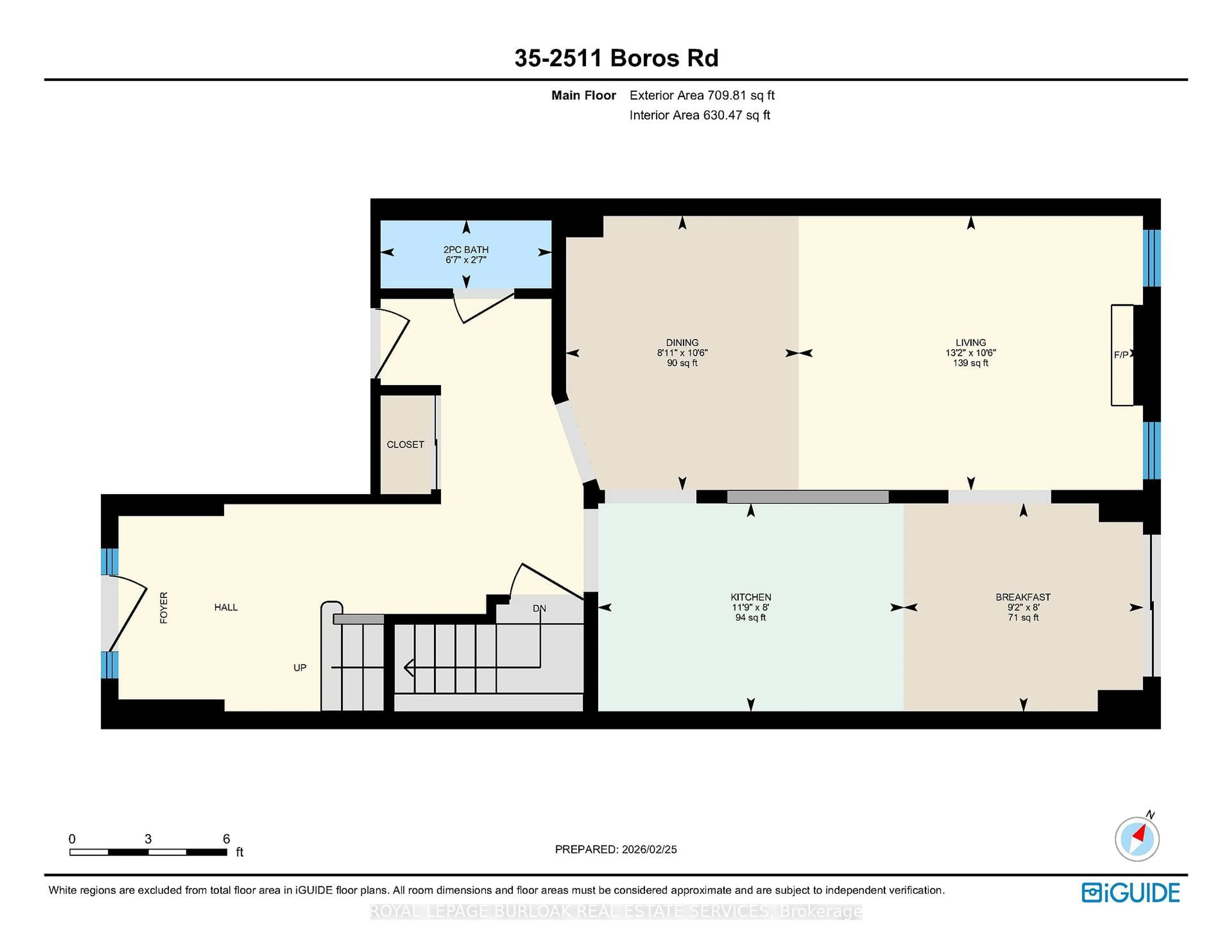 Floor plan for 2511 Boros Rd #35, Burlington Ontario L7M 5B2