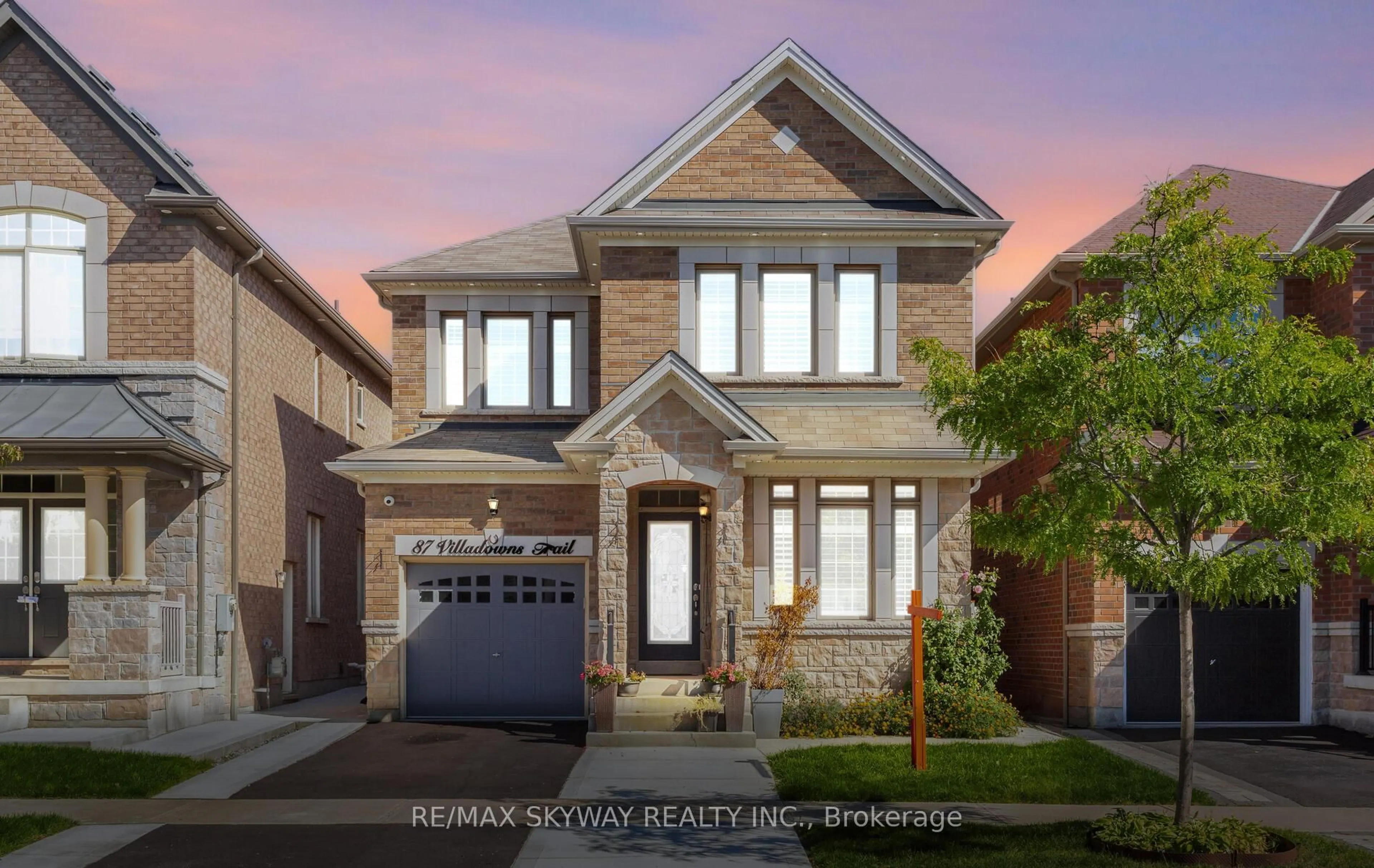 Home with brick exterior material, street for 87 Villadowns Tr, Brampton Ontario L6R 3Y8