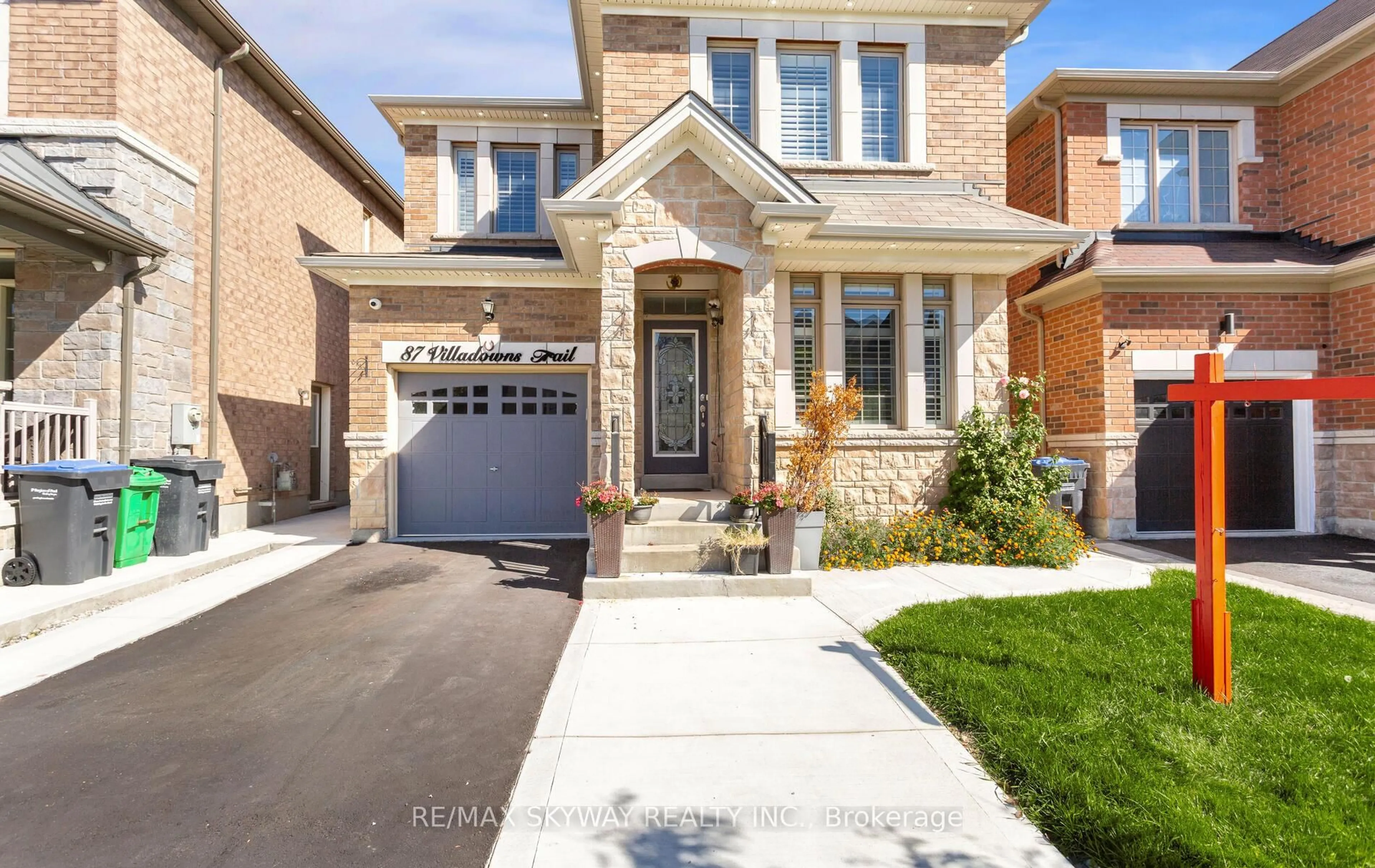 Home with brick exterior material, street for 87 Villadowns Tr, Brampton Ontario L6R 3Y8