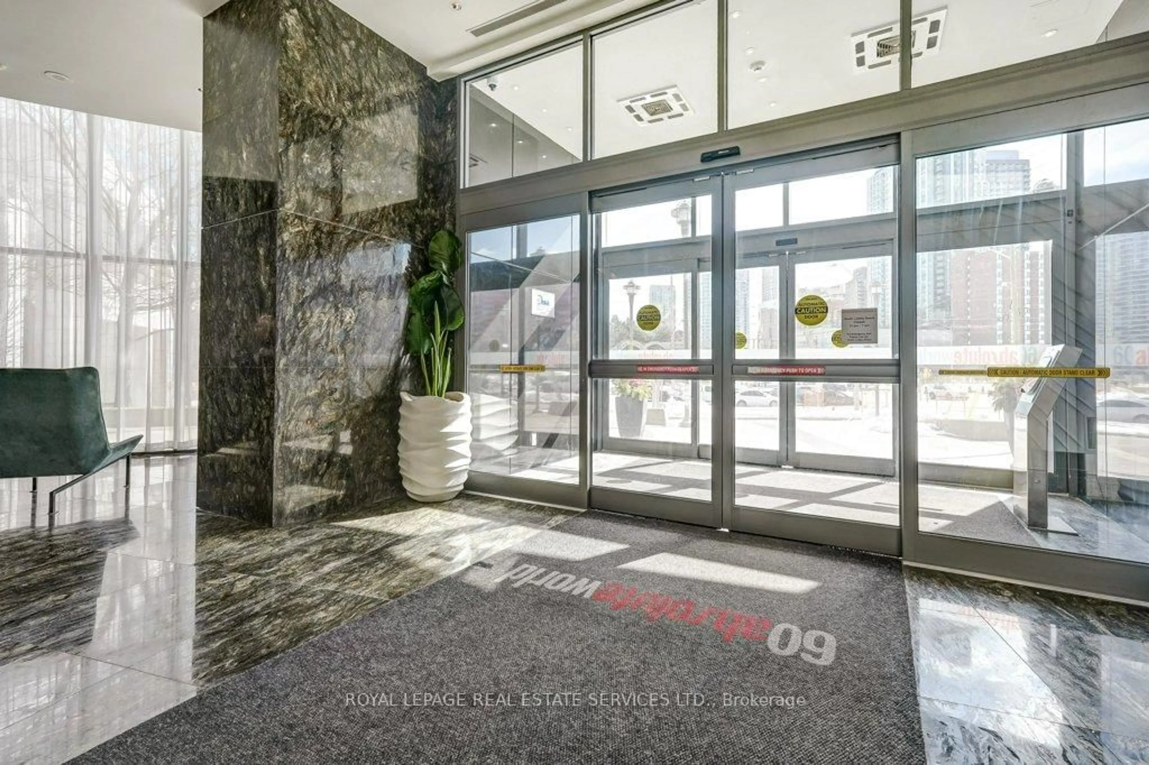 Indoor foyer for 60 Absolute Ave #1802, Mississauga Ontario L4Z 0A9