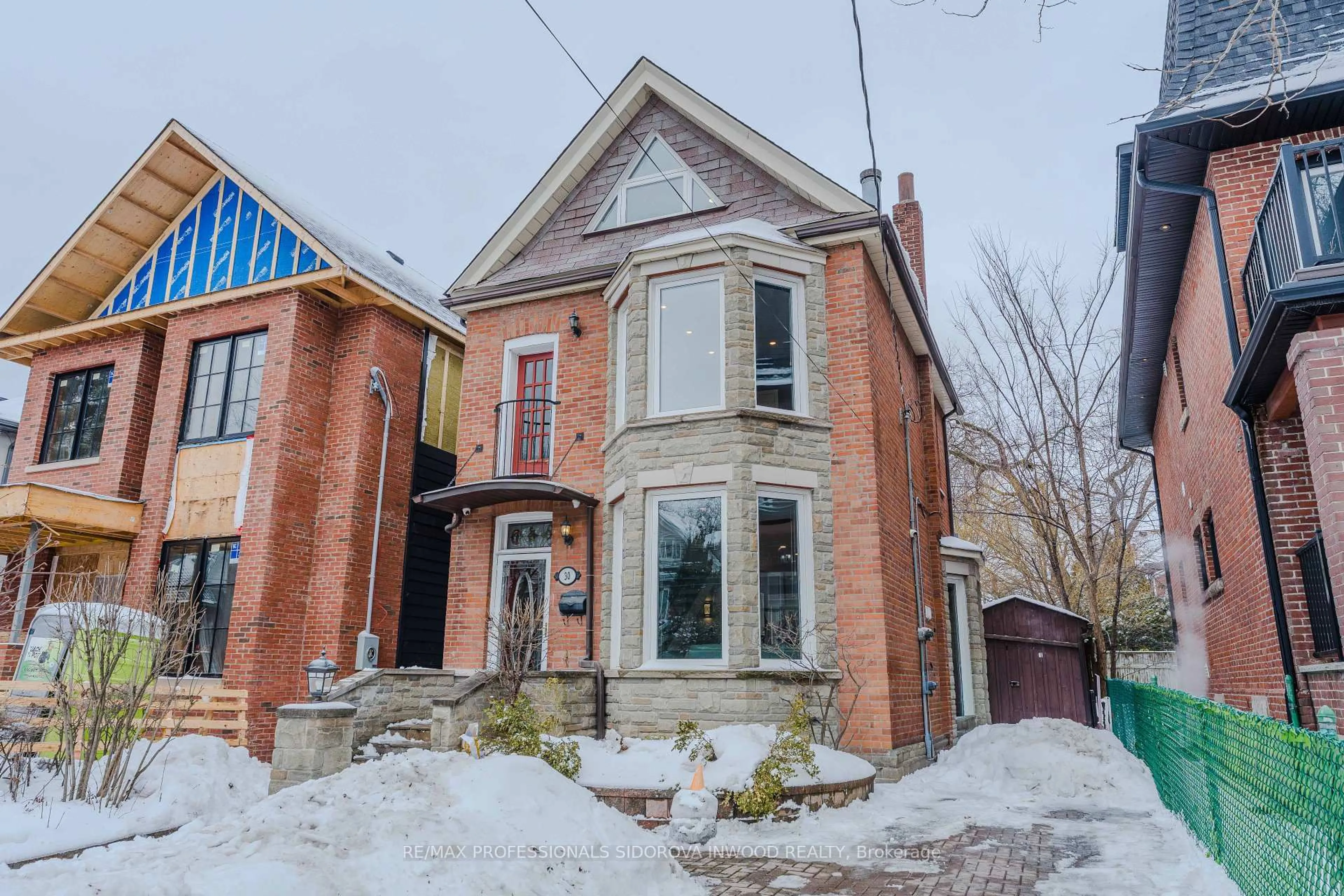 Home with brick exterior material, street for 30 Boustead Ave, Toronto Ontario M6R 1Y9