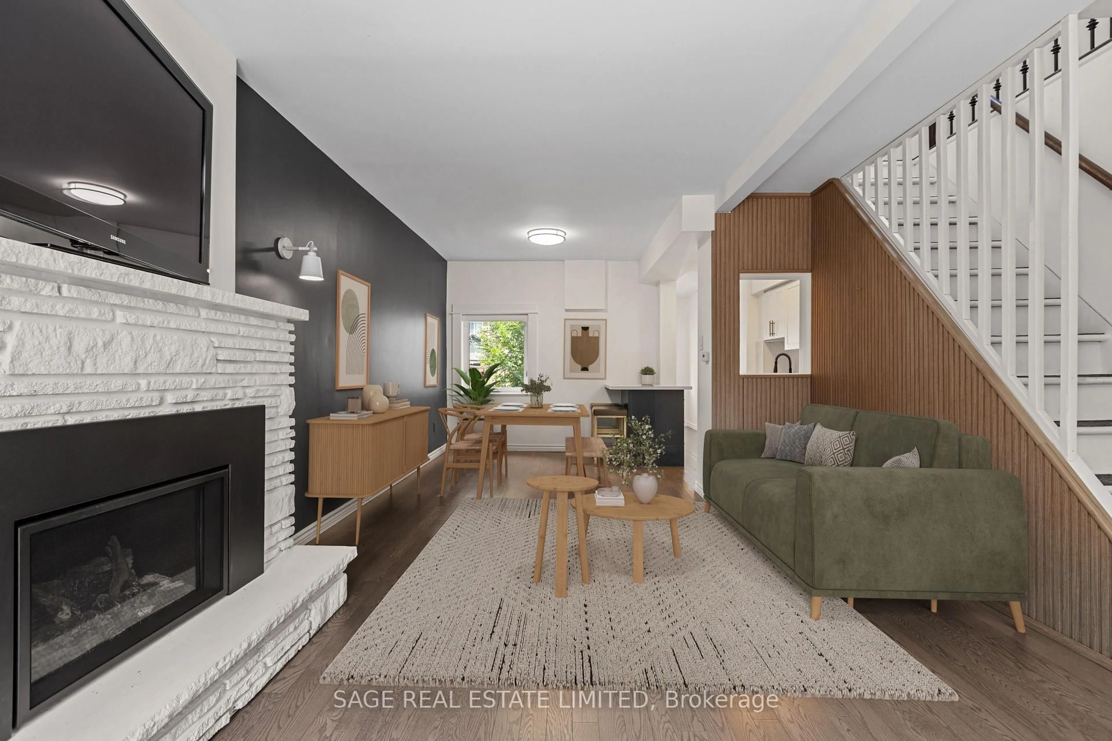 Living room with furniture, unknown for 24 Morland Rd, Toronto Ontario M6S 2M8