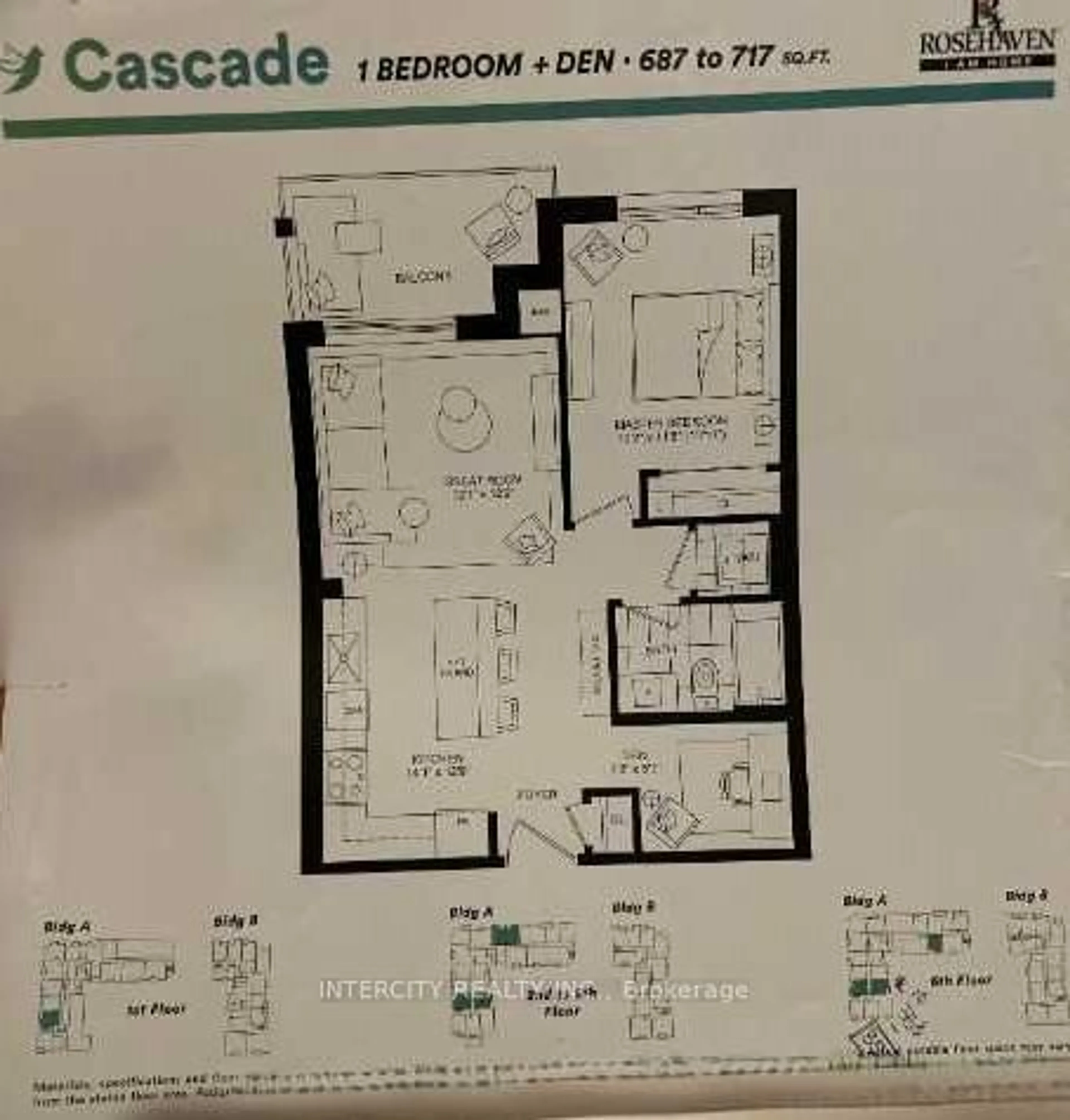 Floor plan for 320 Plains Rd #603, Burlington Ontario L7T 0C1