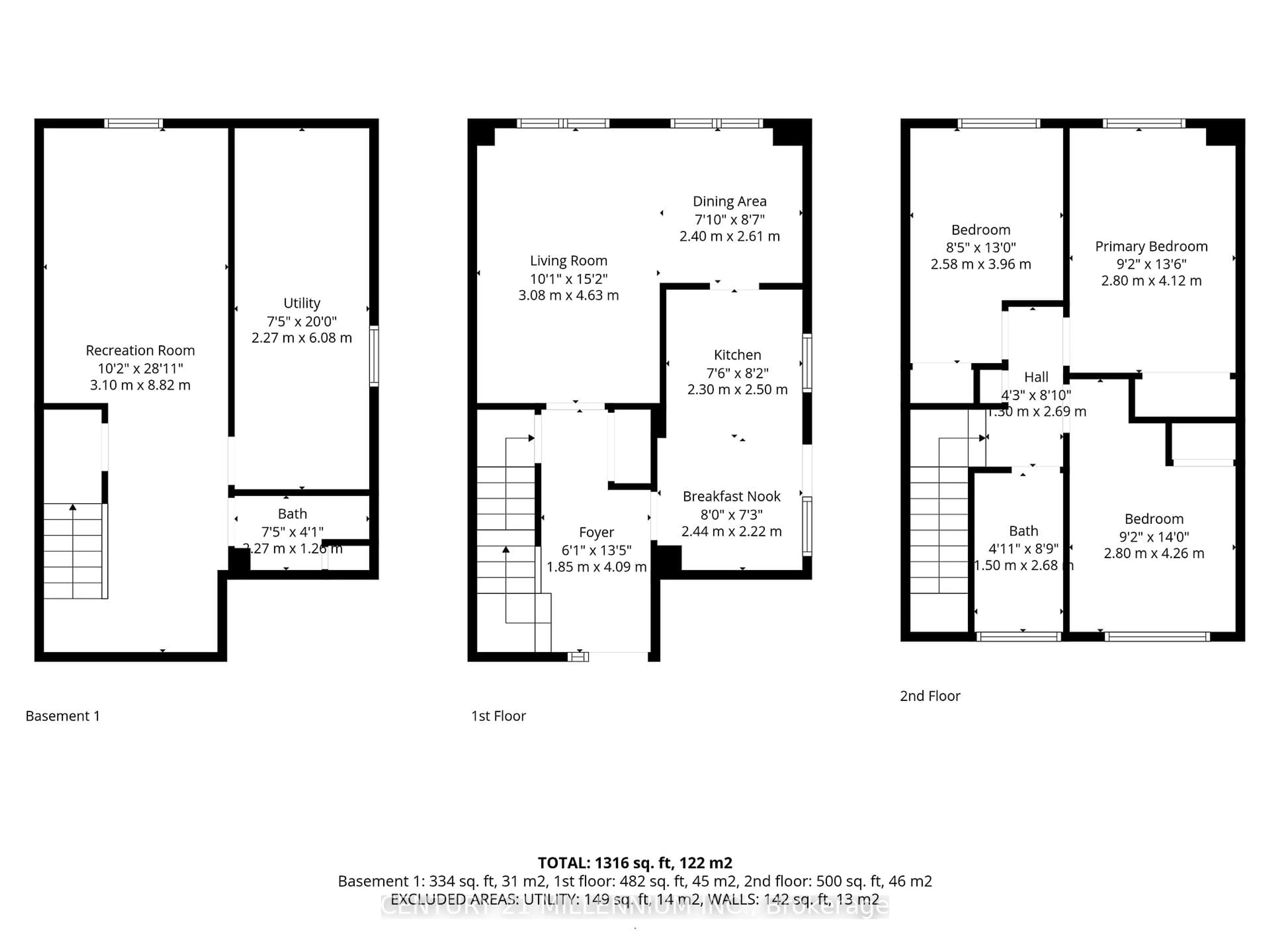 Floor plan for 72 Karen Crt, Orangeville Ontario L9W 3S3
