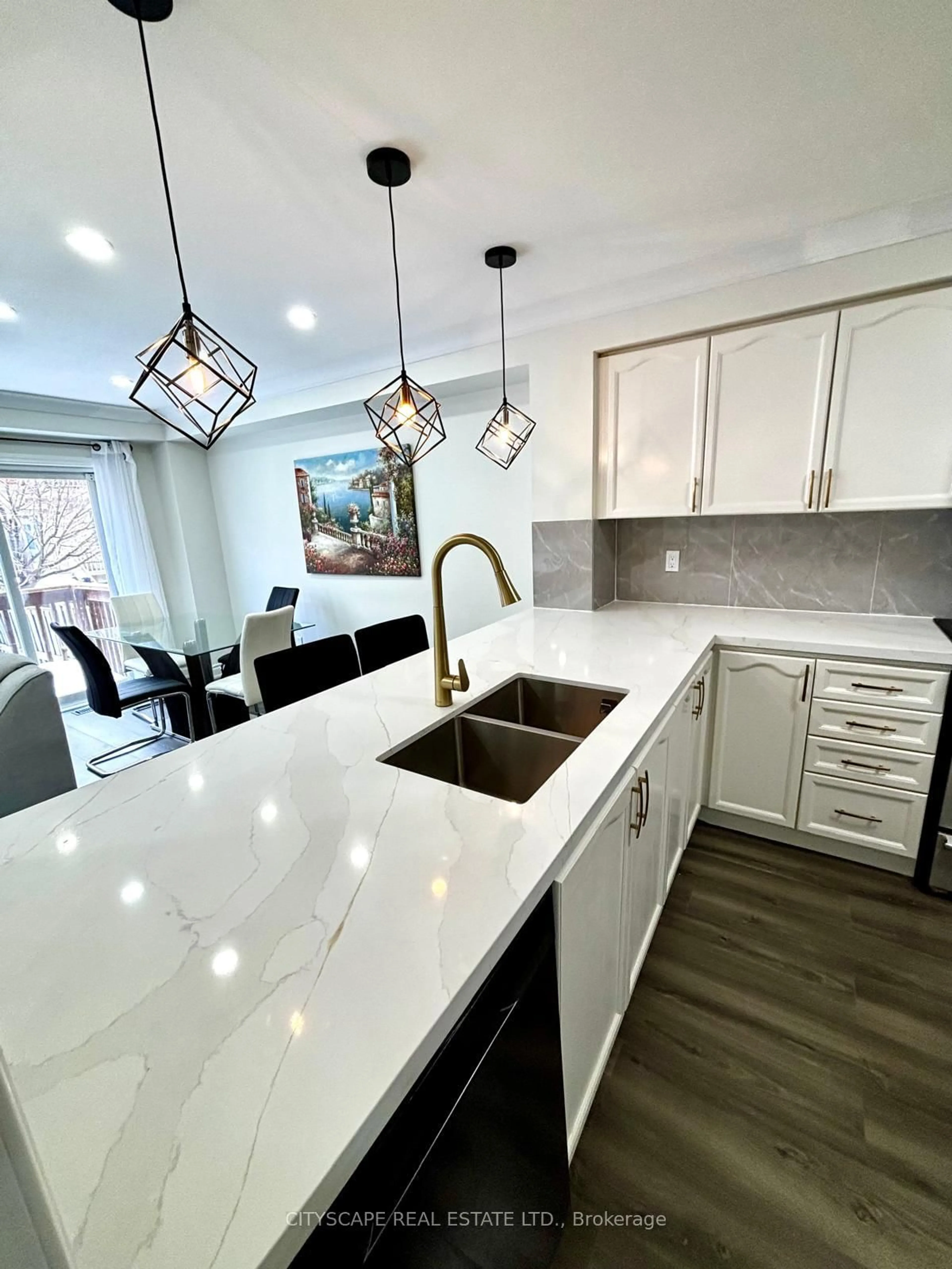 Contemporary kitchen, ceramic/tile floor for 3974 Stardust Dr, Mississauga Ontario L5M 8A5