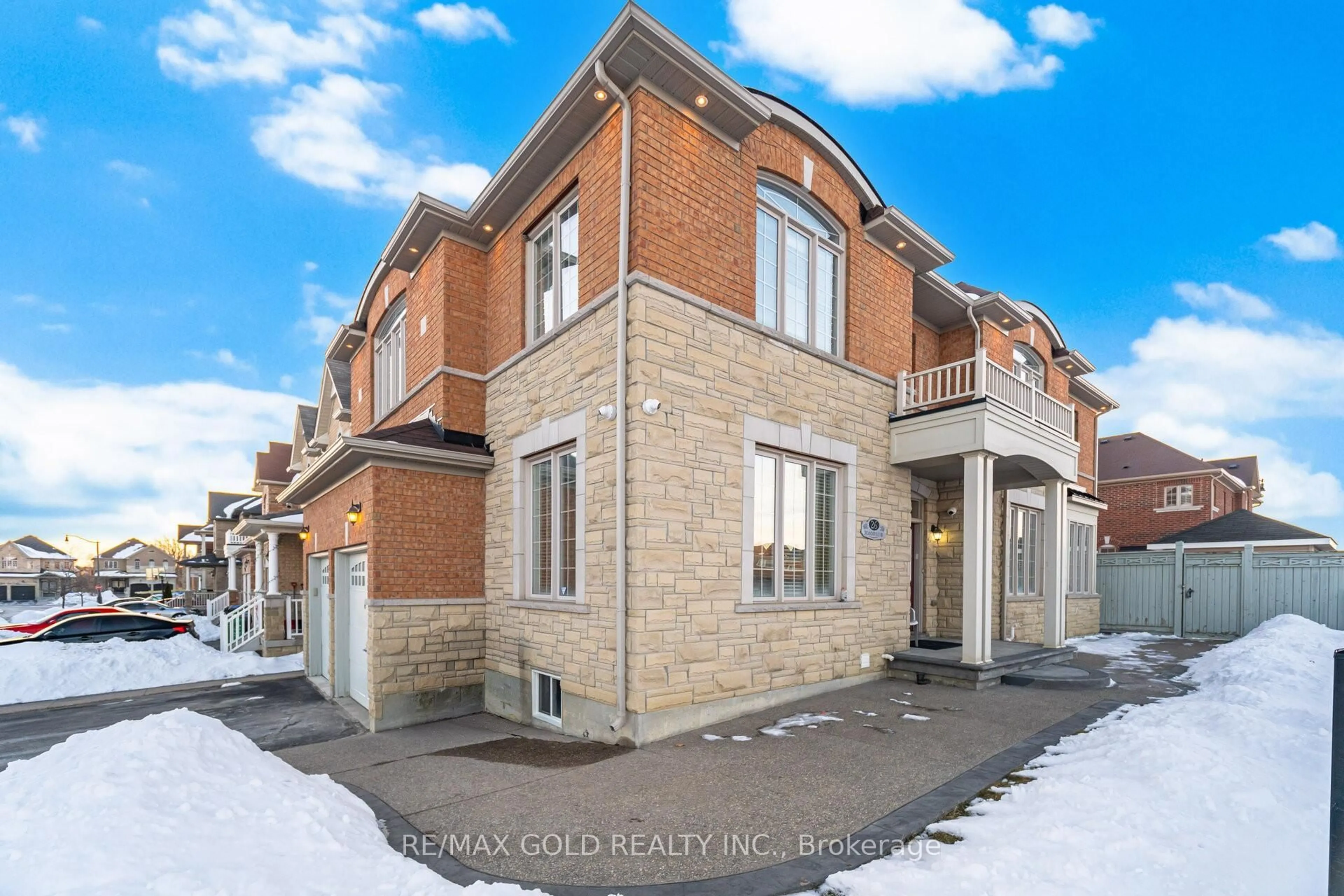 Home with brick exterior material, street for 26 Drummondville Dr, Brampton Ontario L6P 3M9