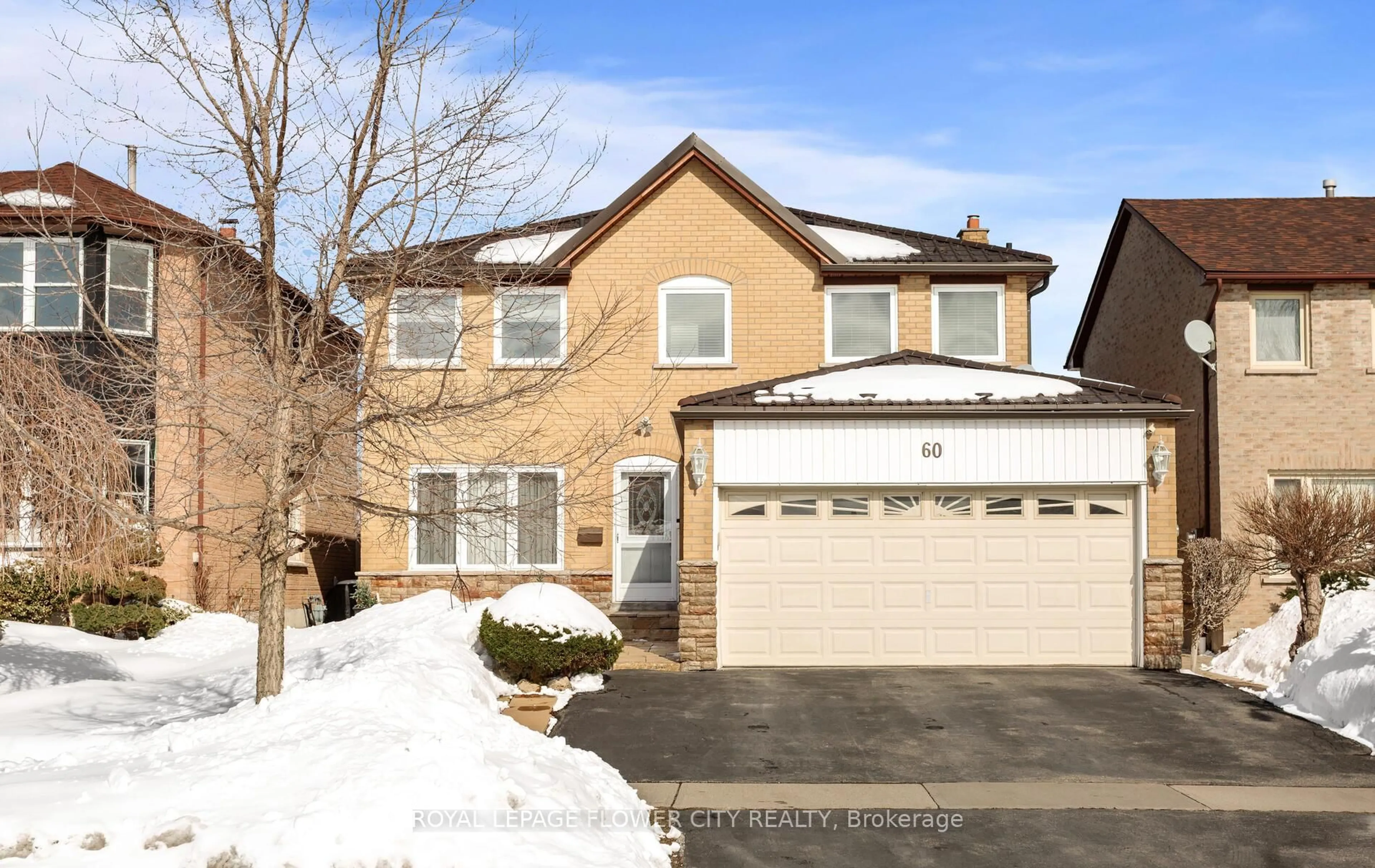 Home with brick exterior material, street for 60 Newgreen Cres, Brampton Ontario L6S 4Y5