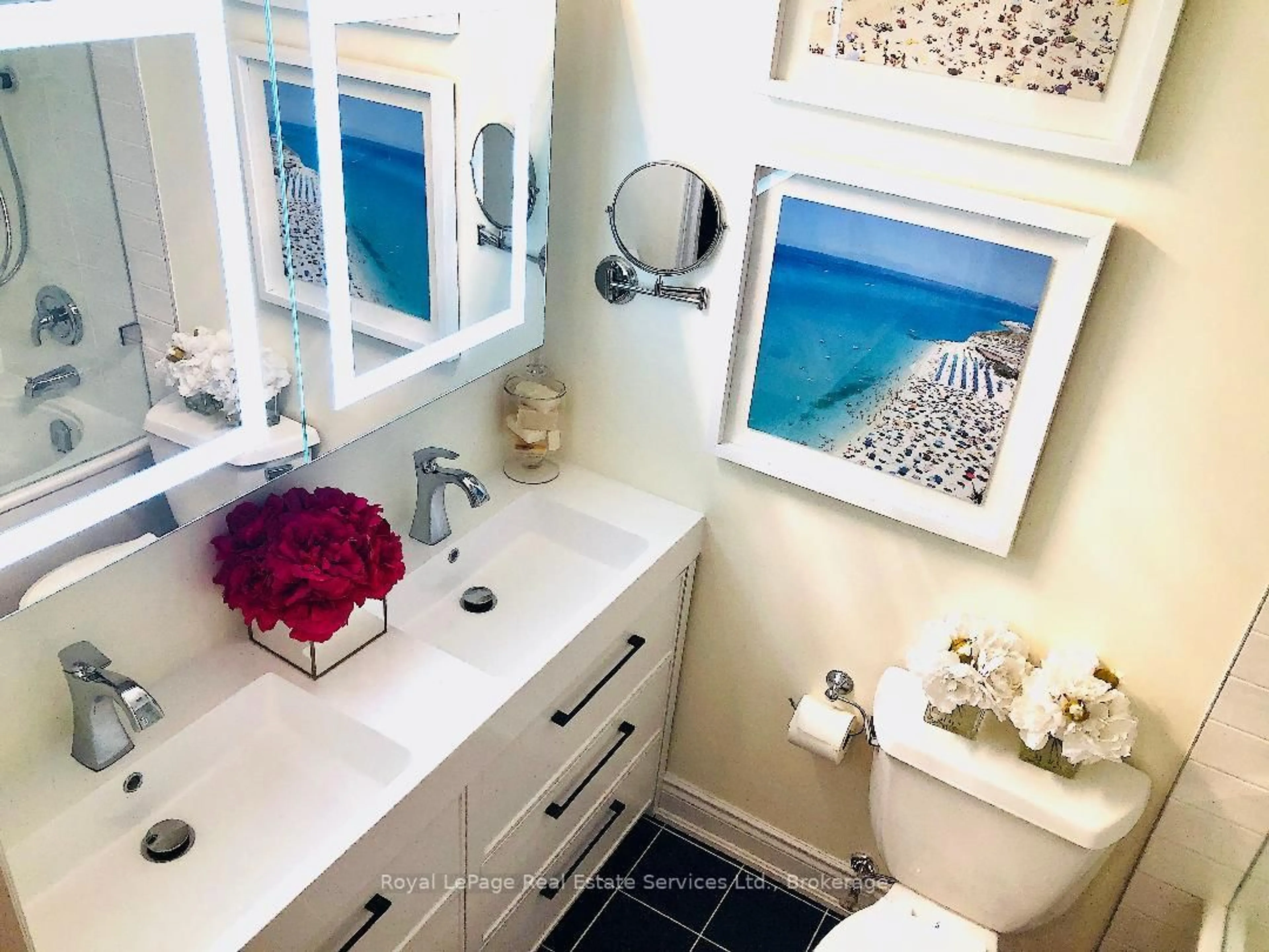 Contemporary bathroom, ceramic/tile floor for 2185 Marine Dr #105, Oakville Ontario L6L 5L6