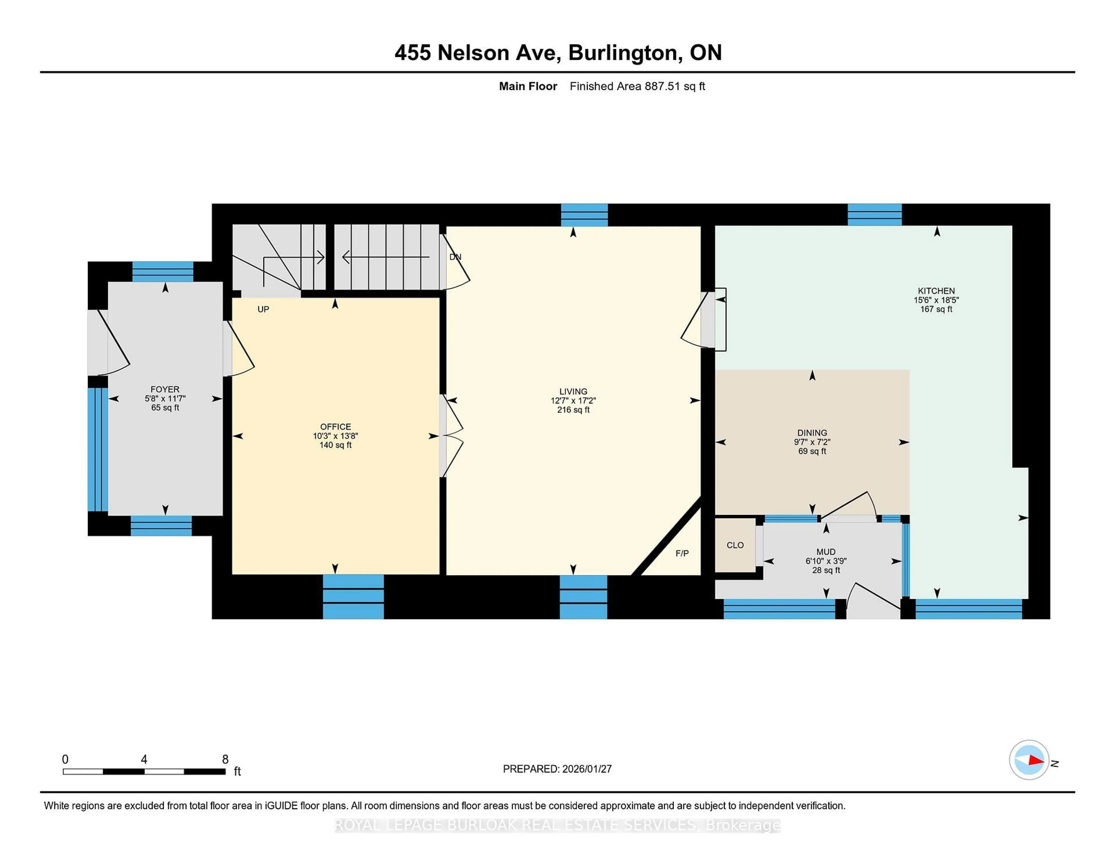 Floor plan for 455 Nelson Ave, Burlington Ontario L7S 1N3