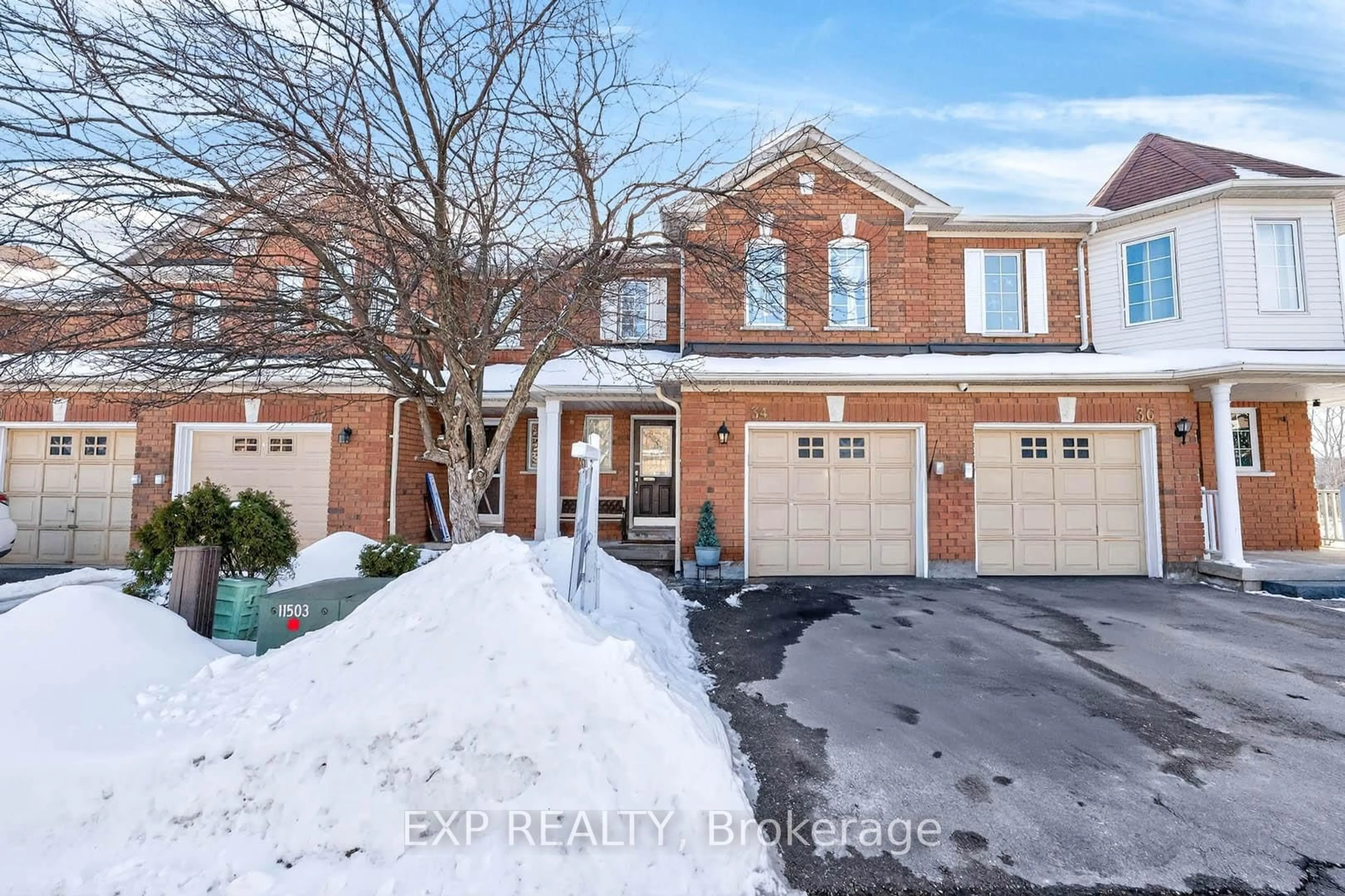 Home with brick exterior material, street for 9800 Mclaughlin Rd #34, Brampton Ontario L6X 4R1