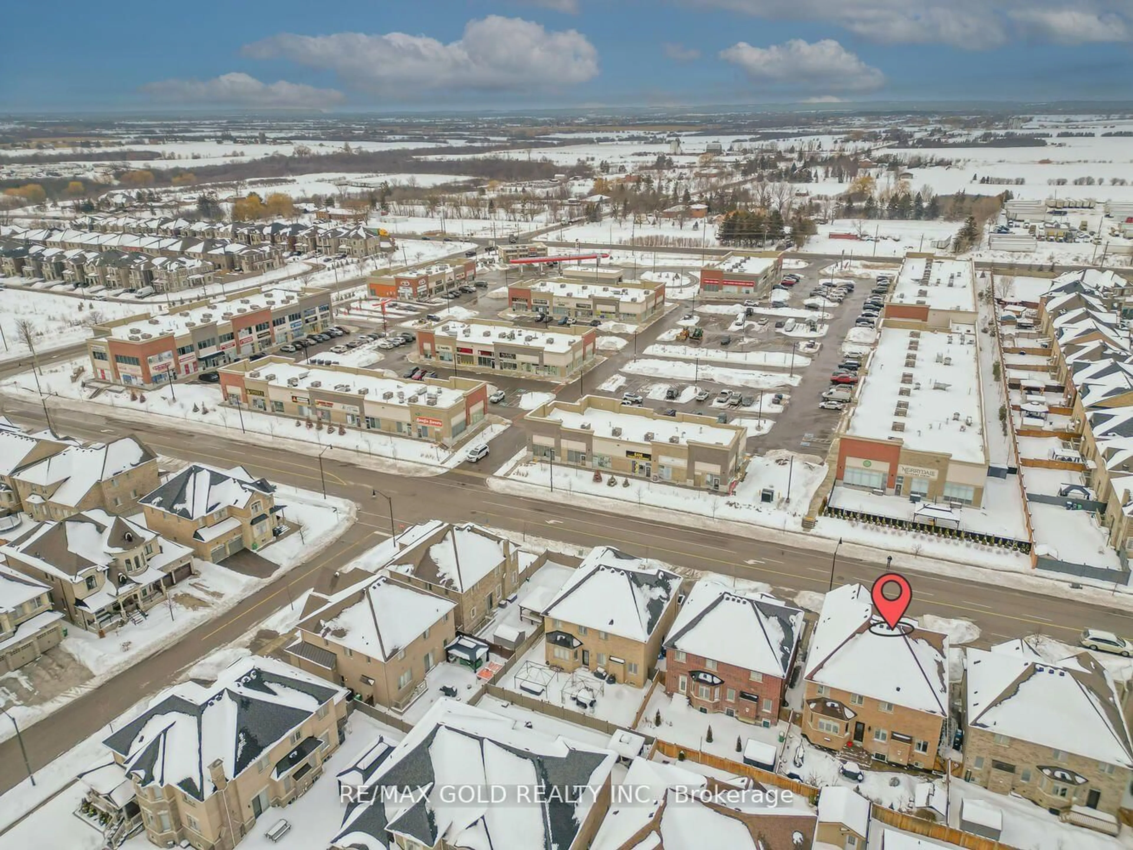 A pic from outside/outdoor area/front of a property/back of a property/a pic from drone, street for 125 Squire Ellis Dr, Brampton Ontario L6P 4J4