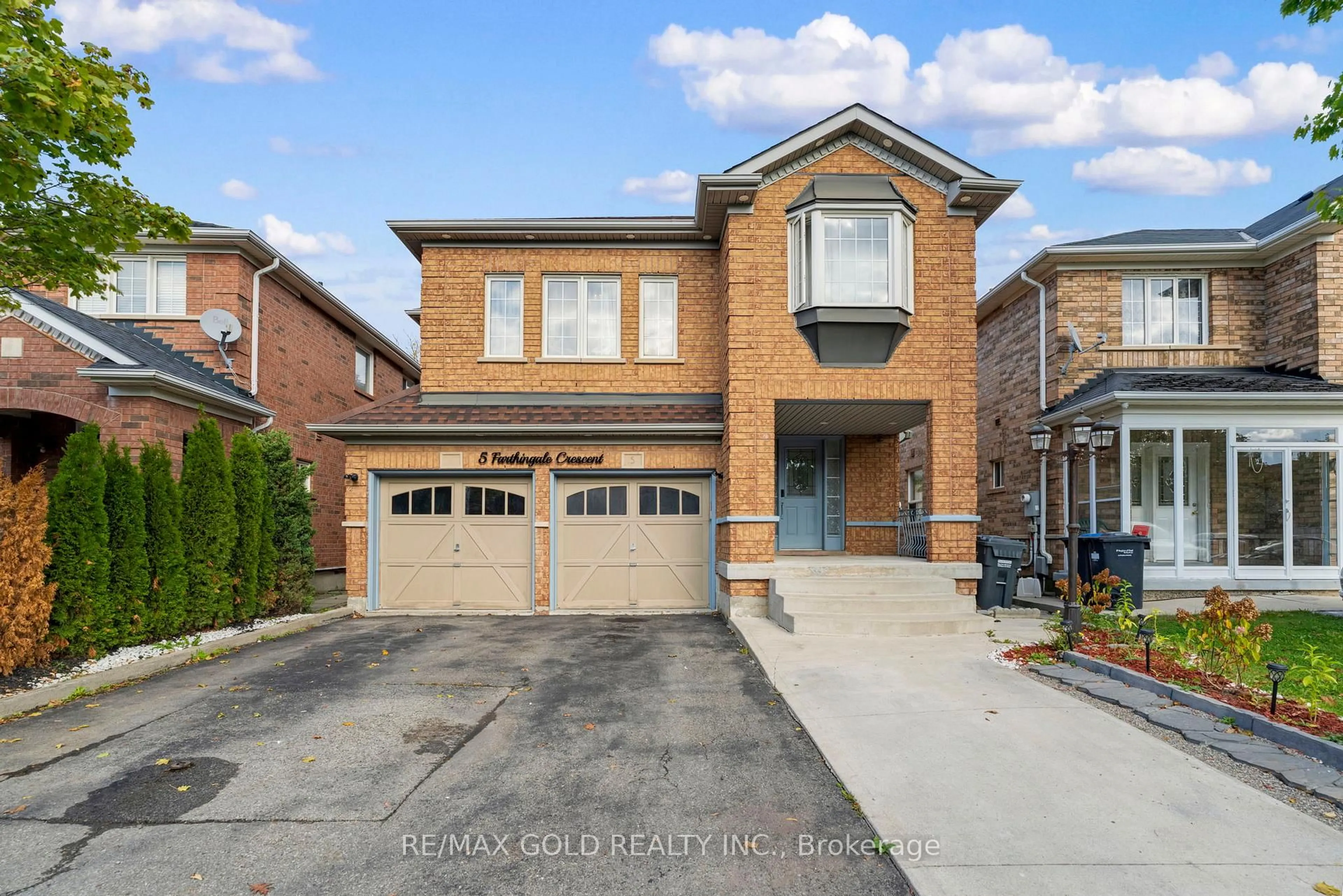 Home with brick exterior material, street for 5 Farthingale Cres, Brampton Ontario L7A 1R3