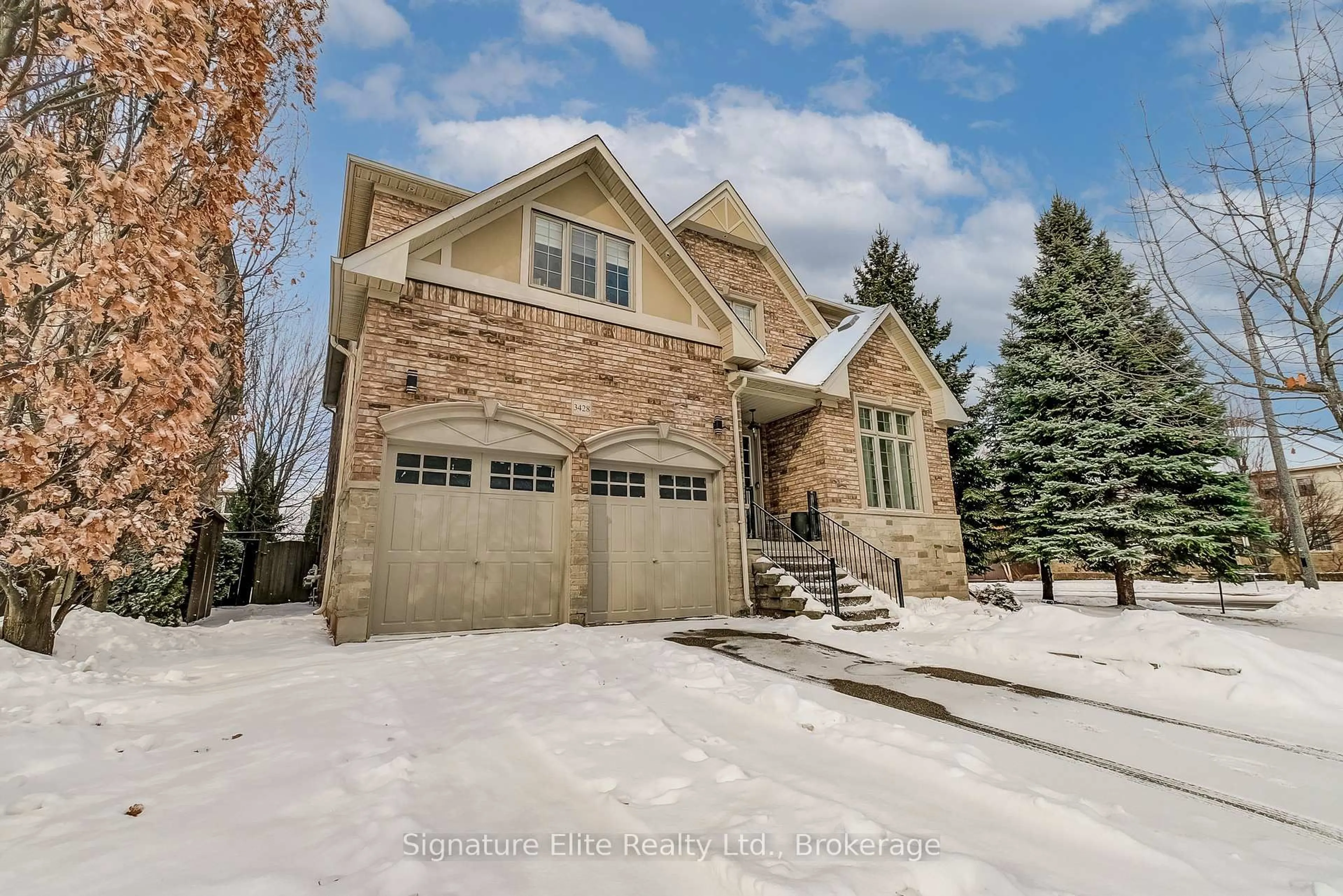 Home with brick exterior material, street for 3428 Mistwell Cres, Oakville Ontario L6L 0A3