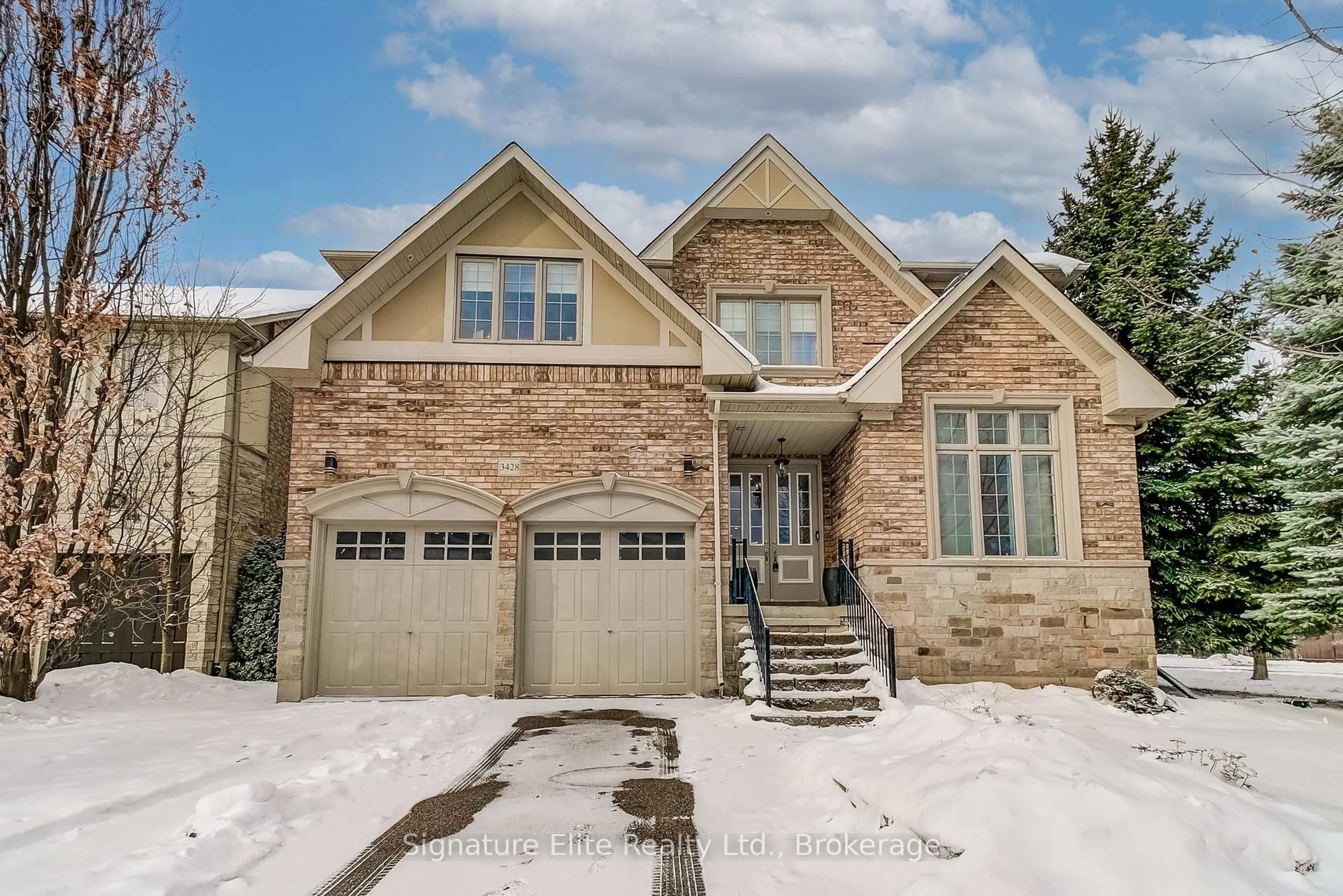 Home with brick exterior material, street for 3428 Mistwell Cres, Oakville Ontario L6L 0A3