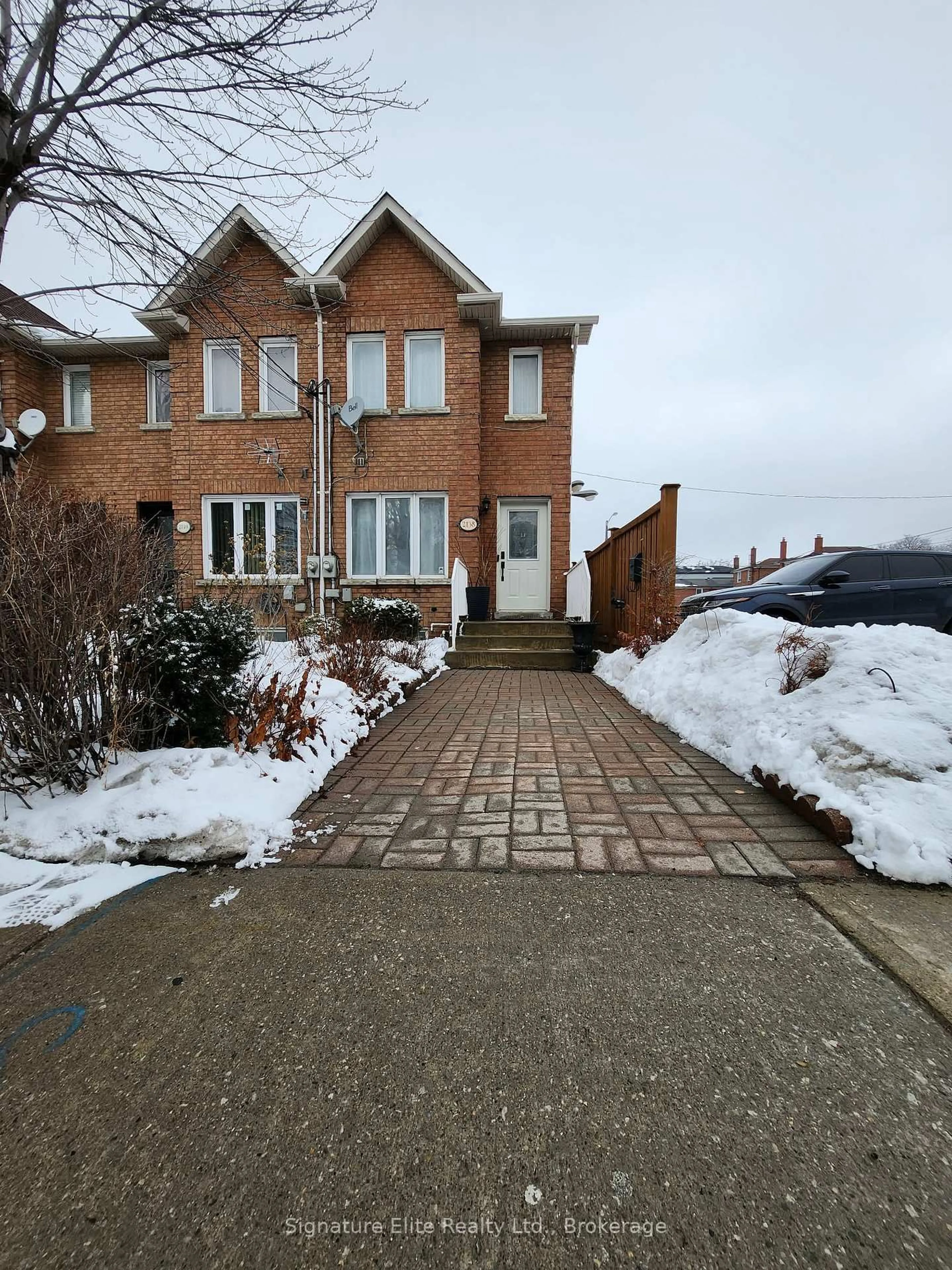 Home with brick exterior material, street for 2138 Eglinton Ave, Toronto Ontario M6E 2K8