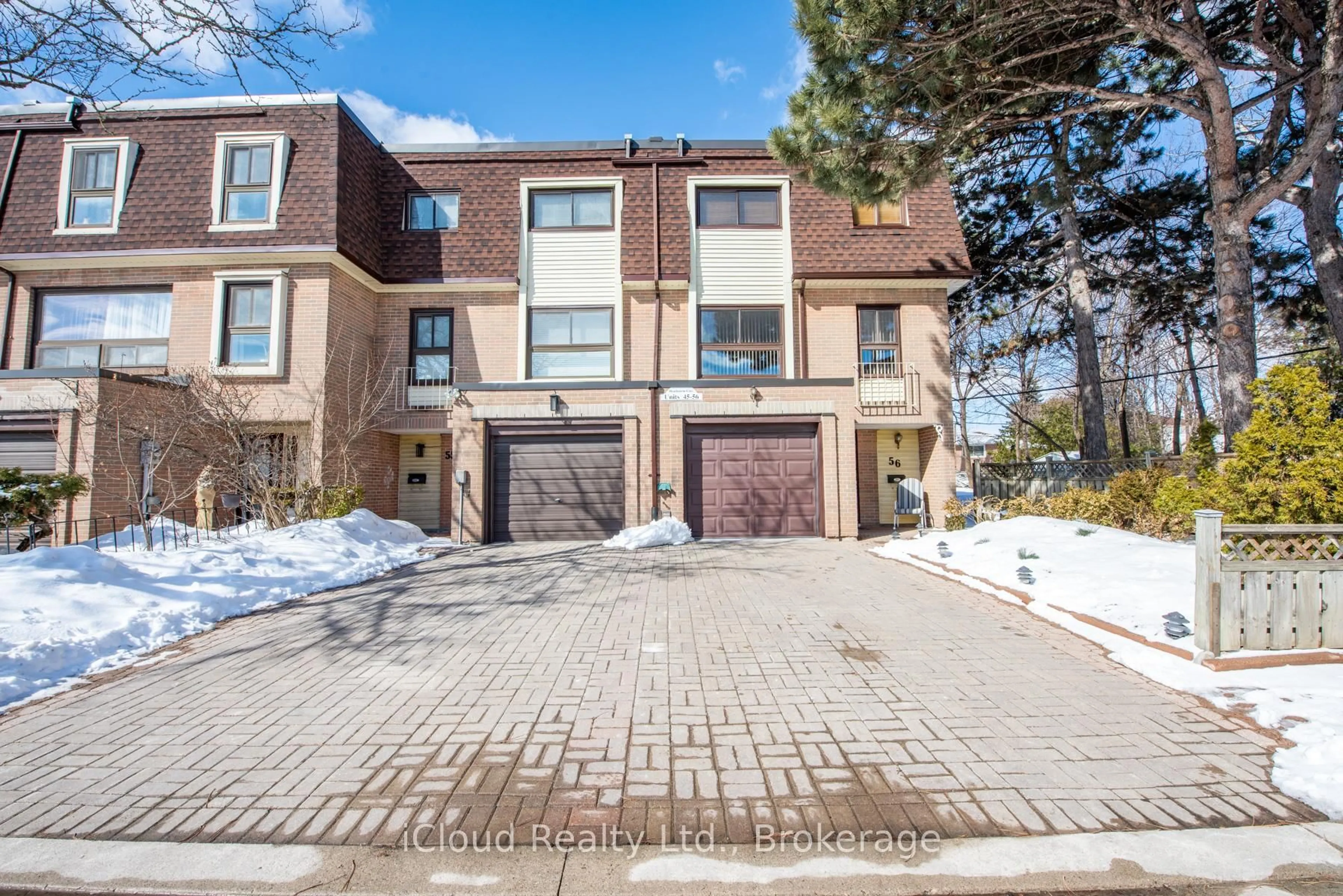 Home with brick exterior material, street for 46 Dearbourne Blvd #56, Brampton Ontario L6T 1J7