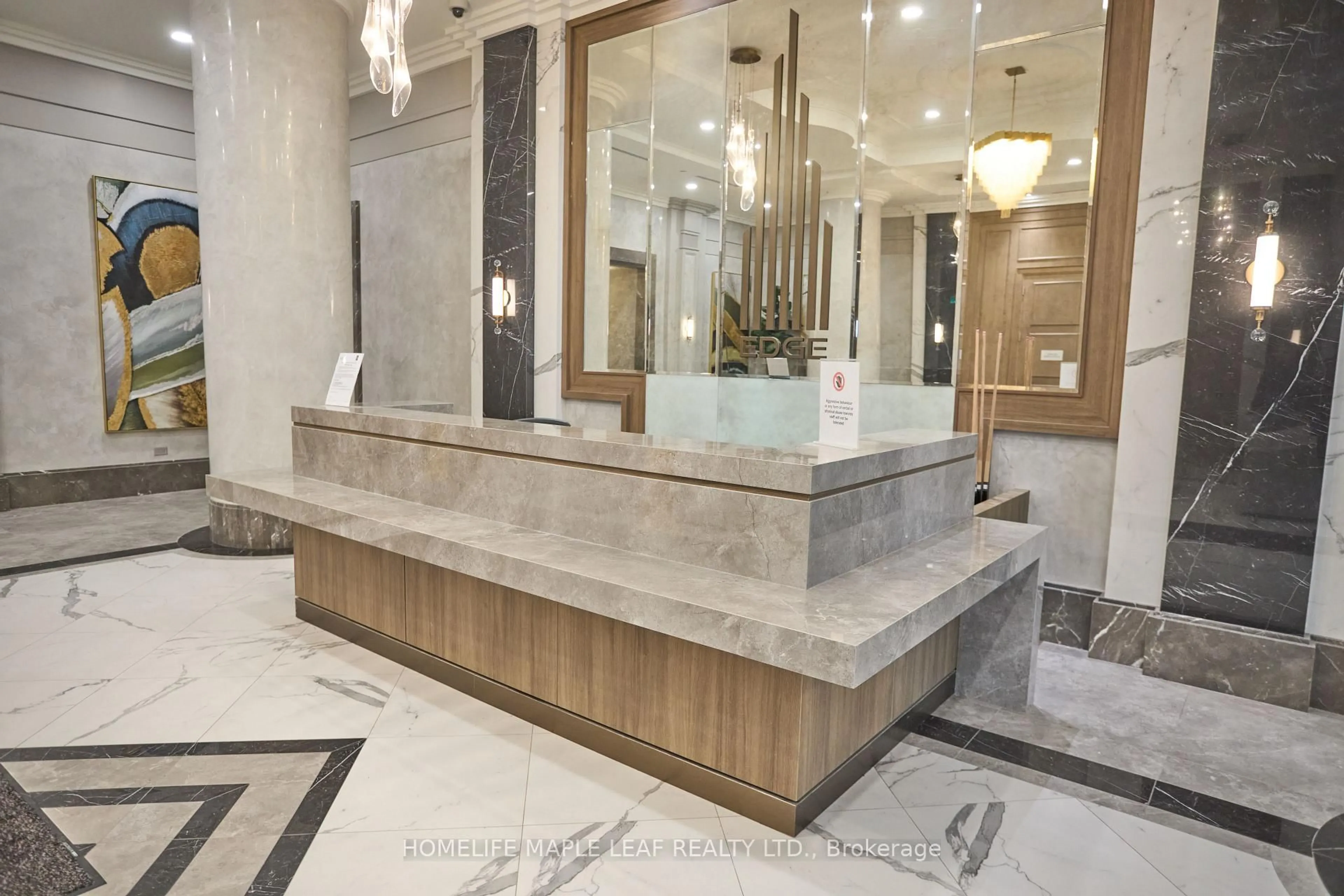Lobby for 30 Elm Dr #3201, Mississauga Ontario L5B 0N6