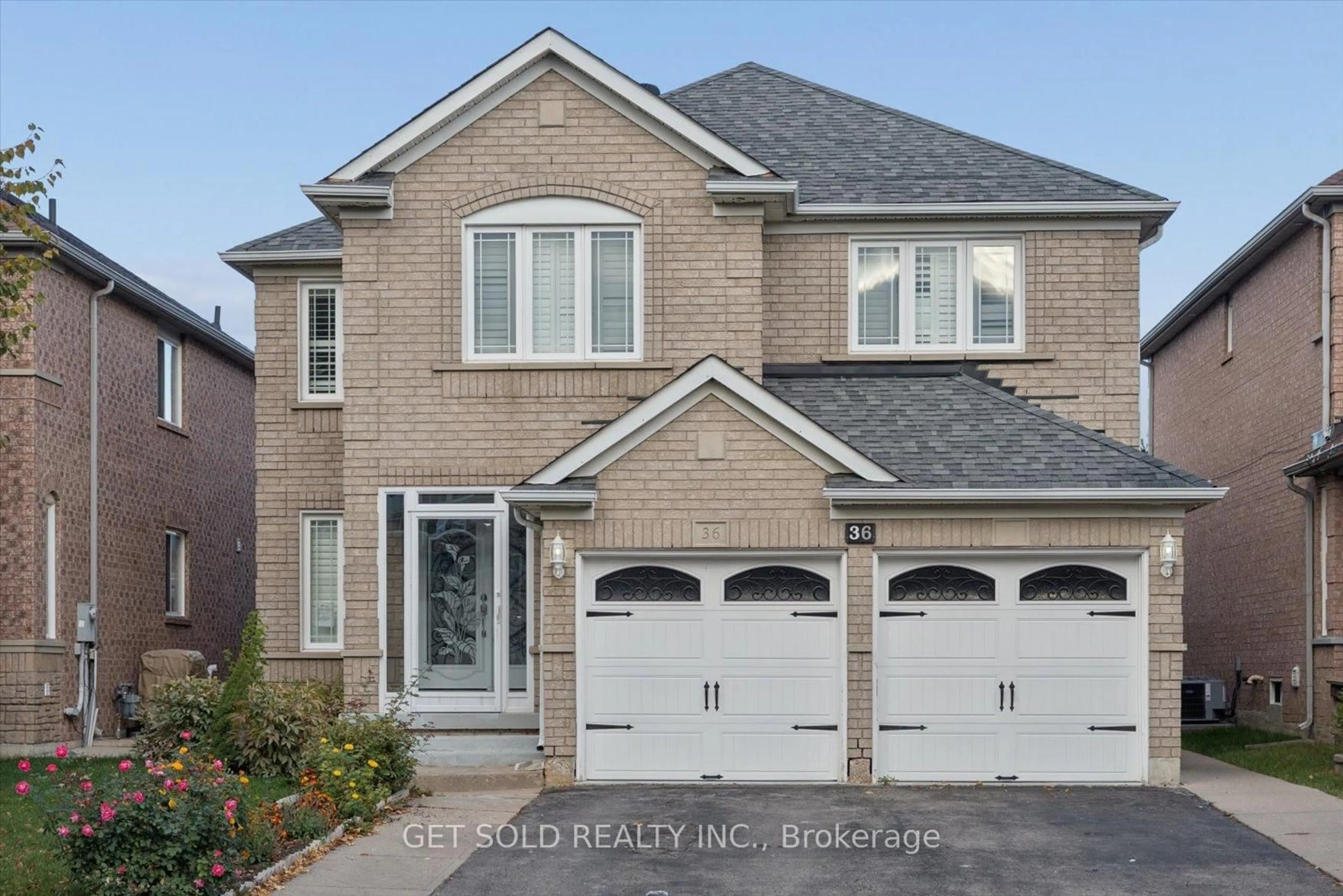Home with brick exterior material, street for 36 Field Thistle Dr, Brampton Ontario L6R 3A8