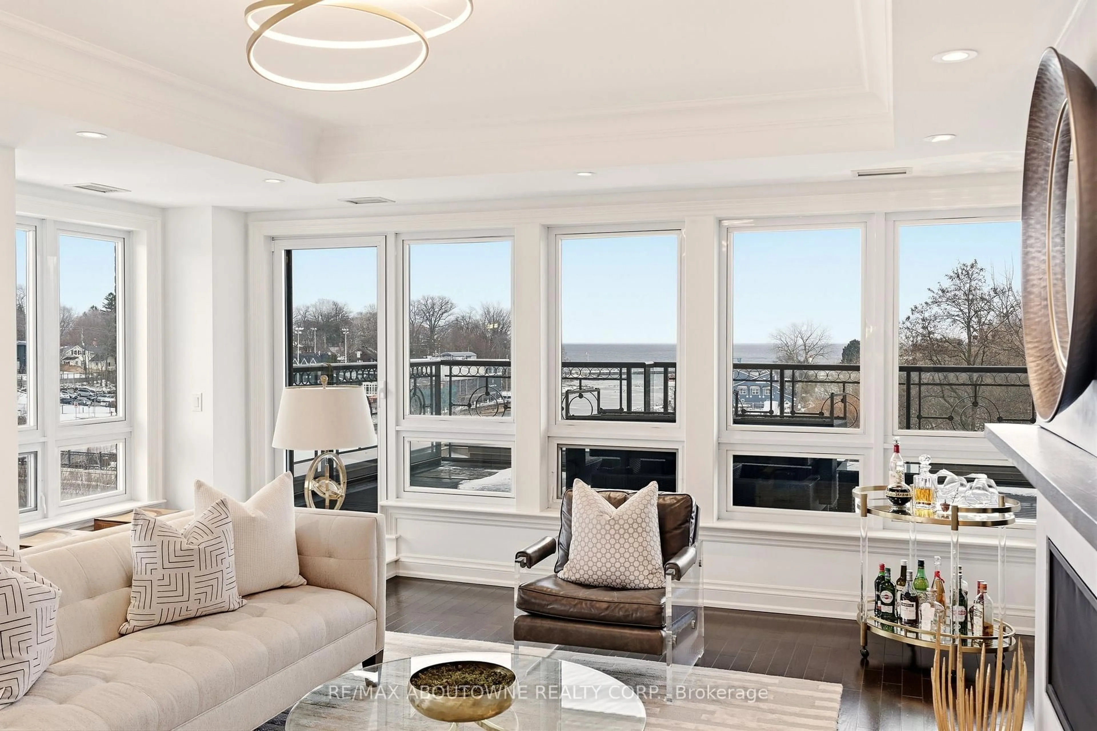 Living room with furniture, unknown for 111 Forsythe St #401, Oakville Ontario L6K 3J9