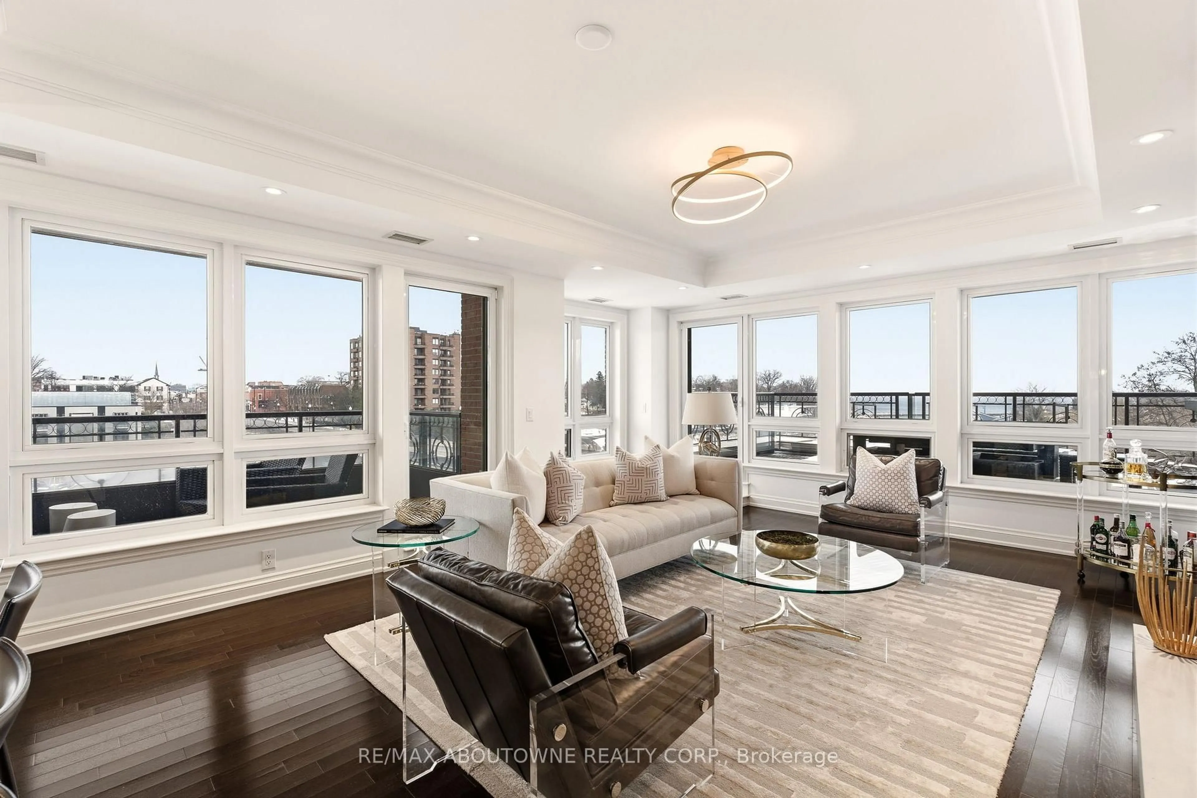 Living room with furniture, unknown for 111 Forsythe St #401, Oakville Ontario L6K 3J9