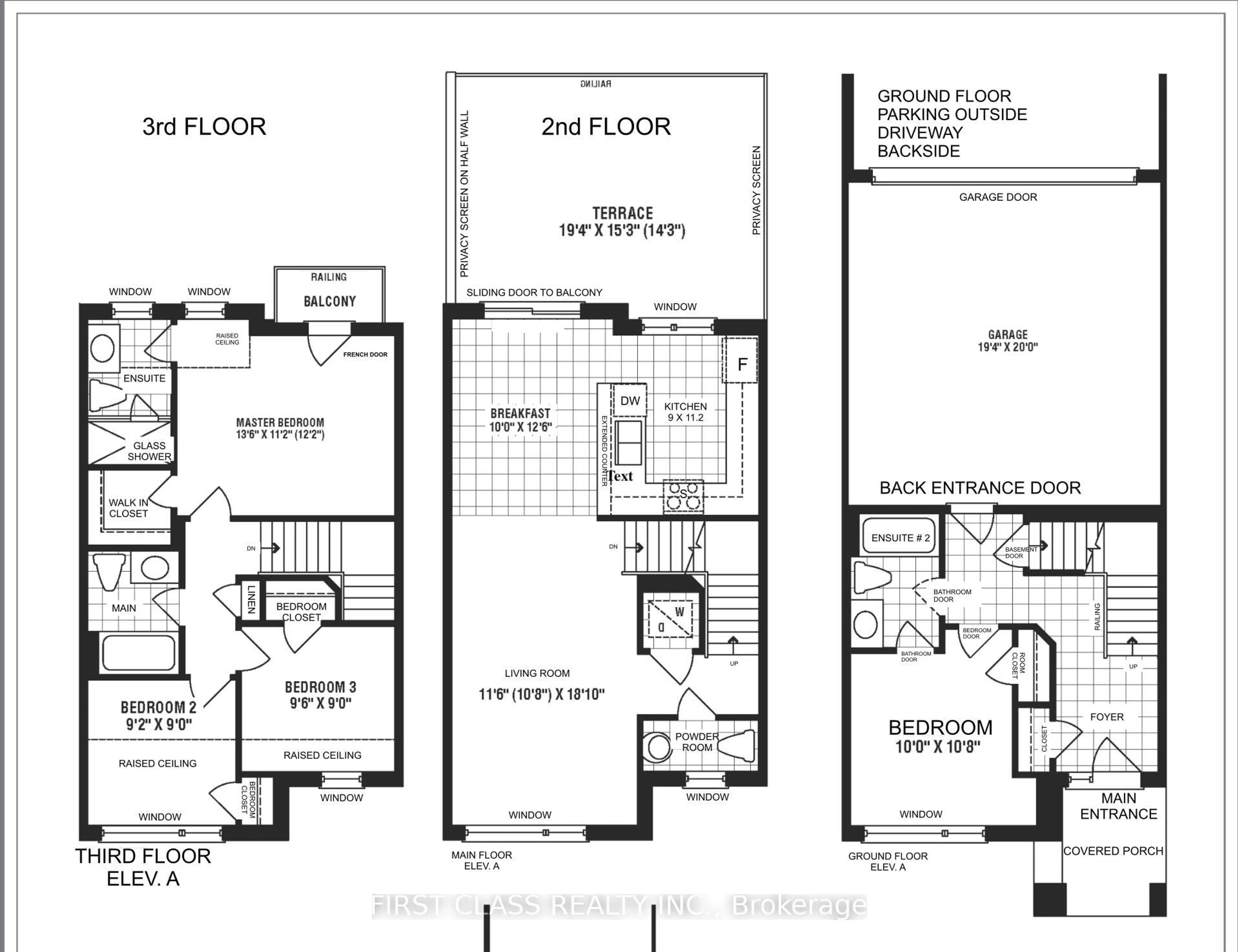 Floor plan for 433 Veterans Dr, Brampton Ontario L7A 4Z1