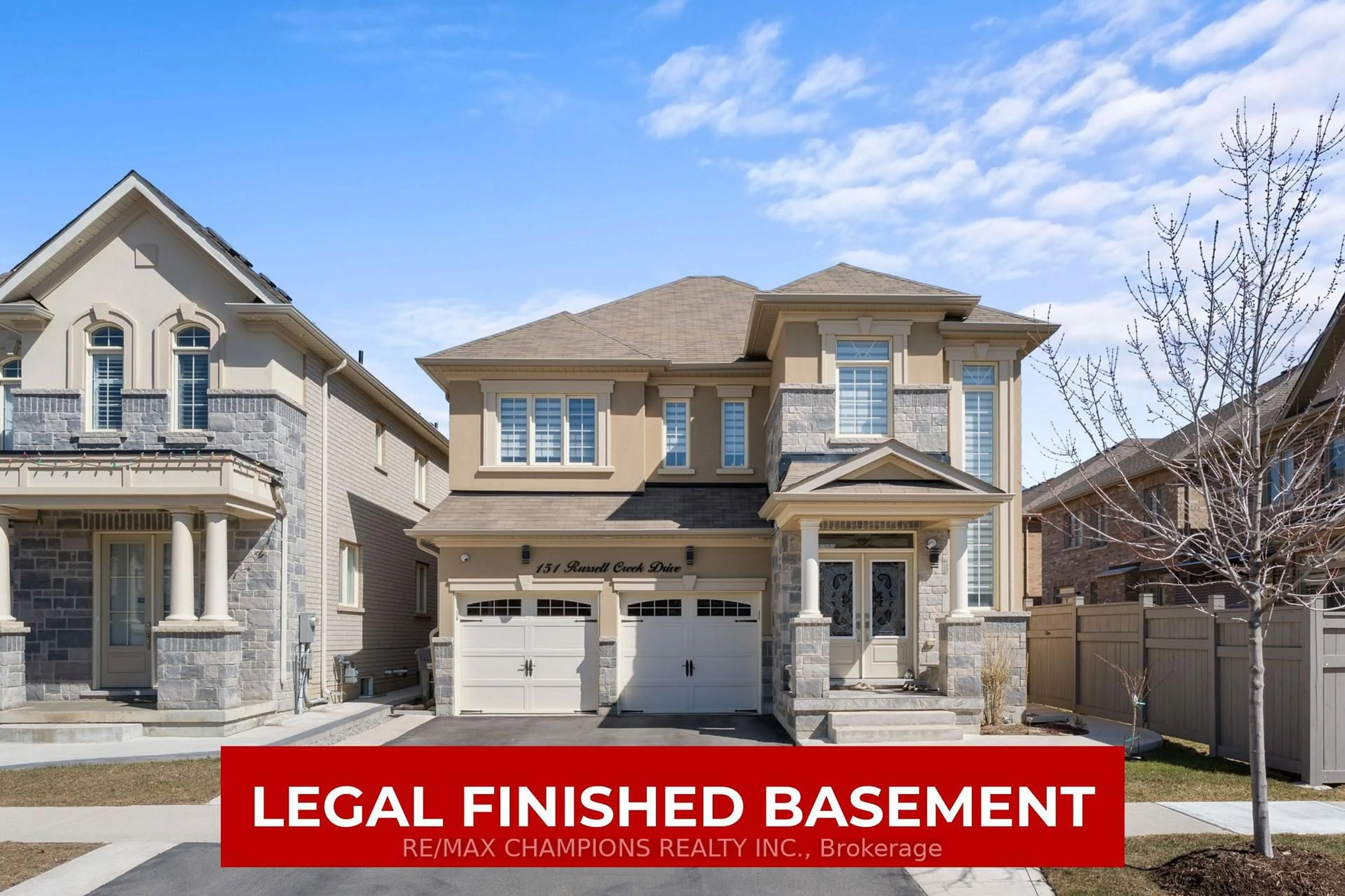 Home with brick exterior material, street for 151 RUSSELL CREEK Dr, Brampton Ontario L6R 4B4