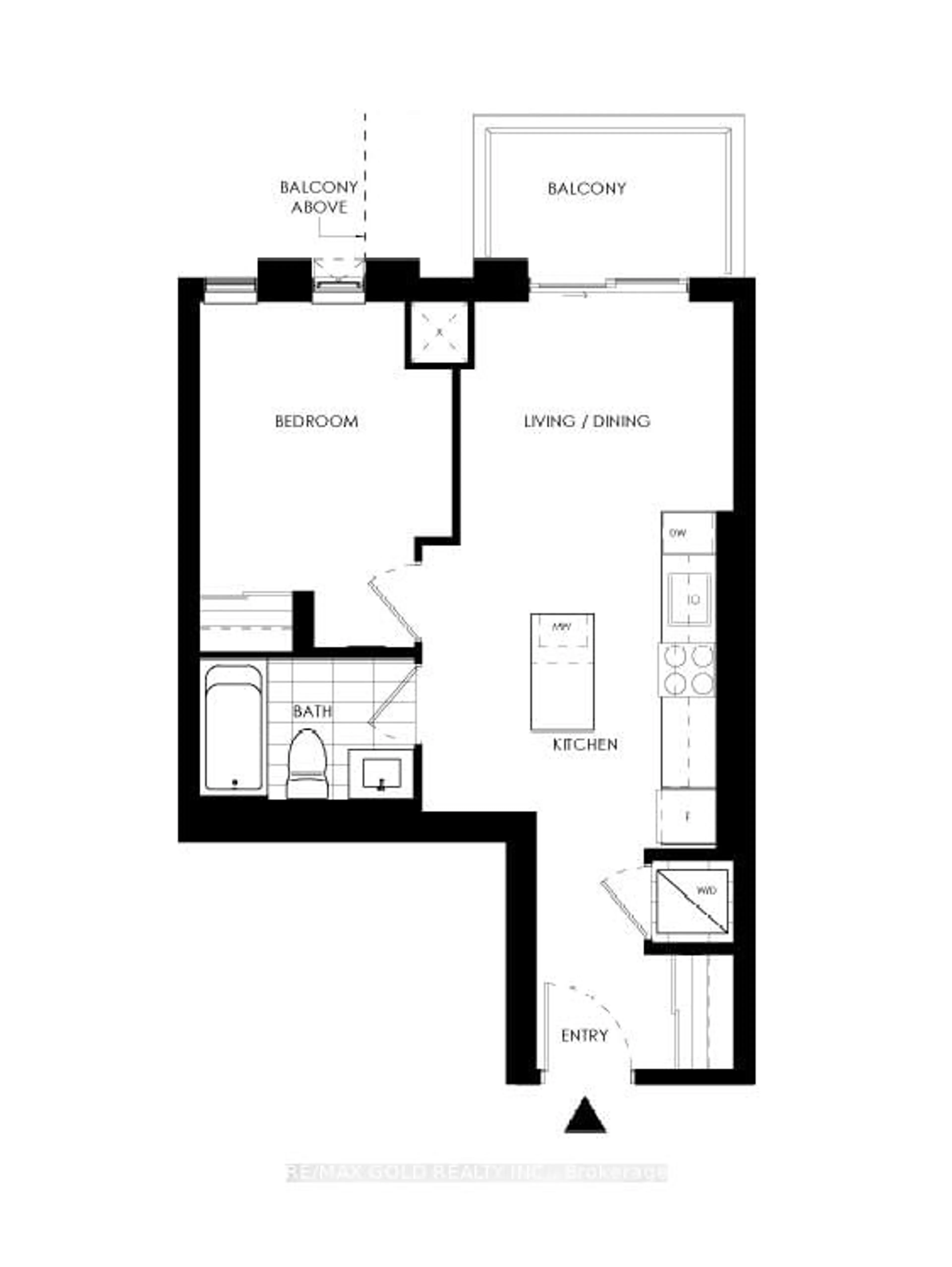 Floor plan for 10 Lagerfeld Dr #301, Brampton Ontario L7A 5L3