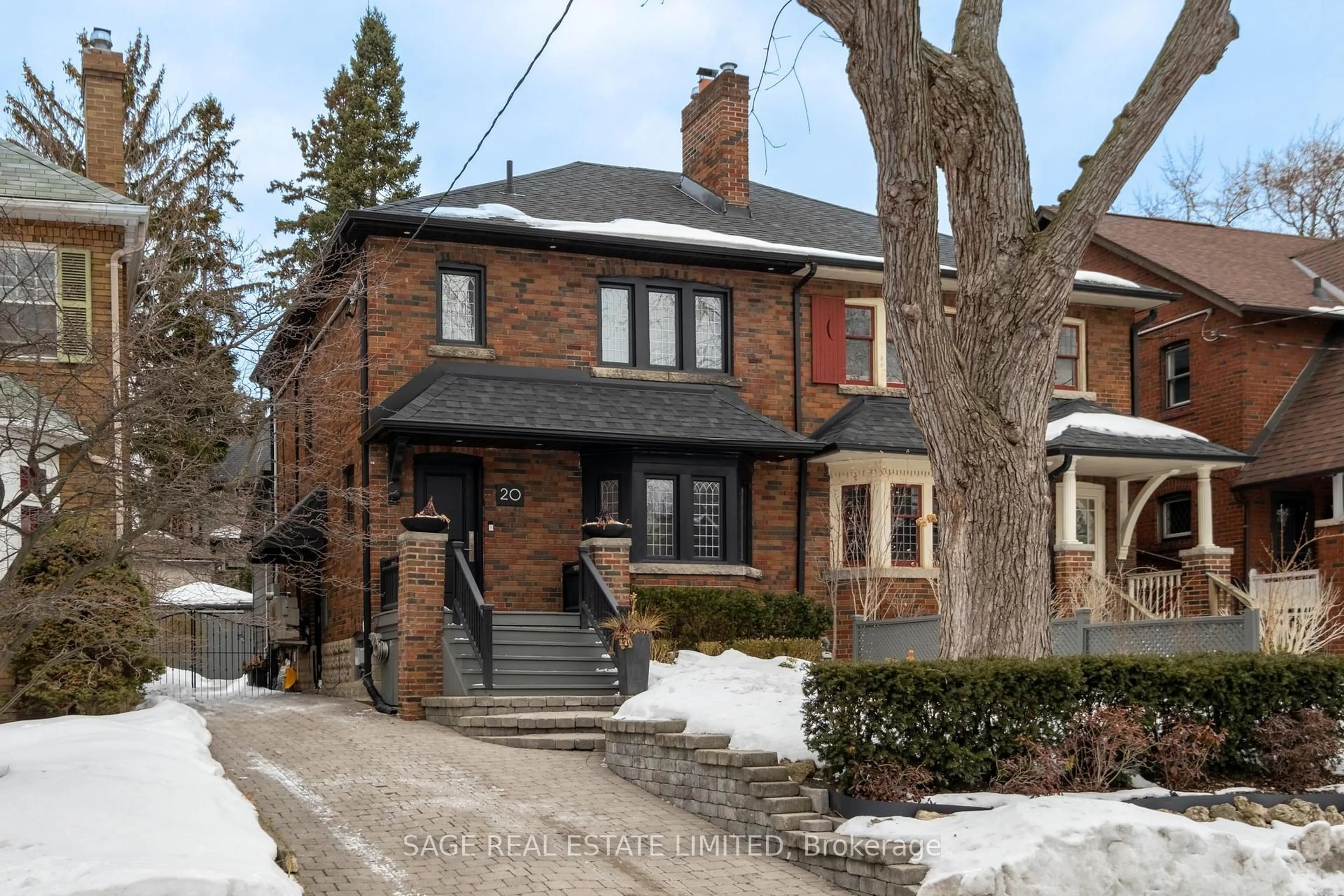 Home with brick exterior material, street for 20 Verbena Ave, Toronto Ontario M6S 1K1