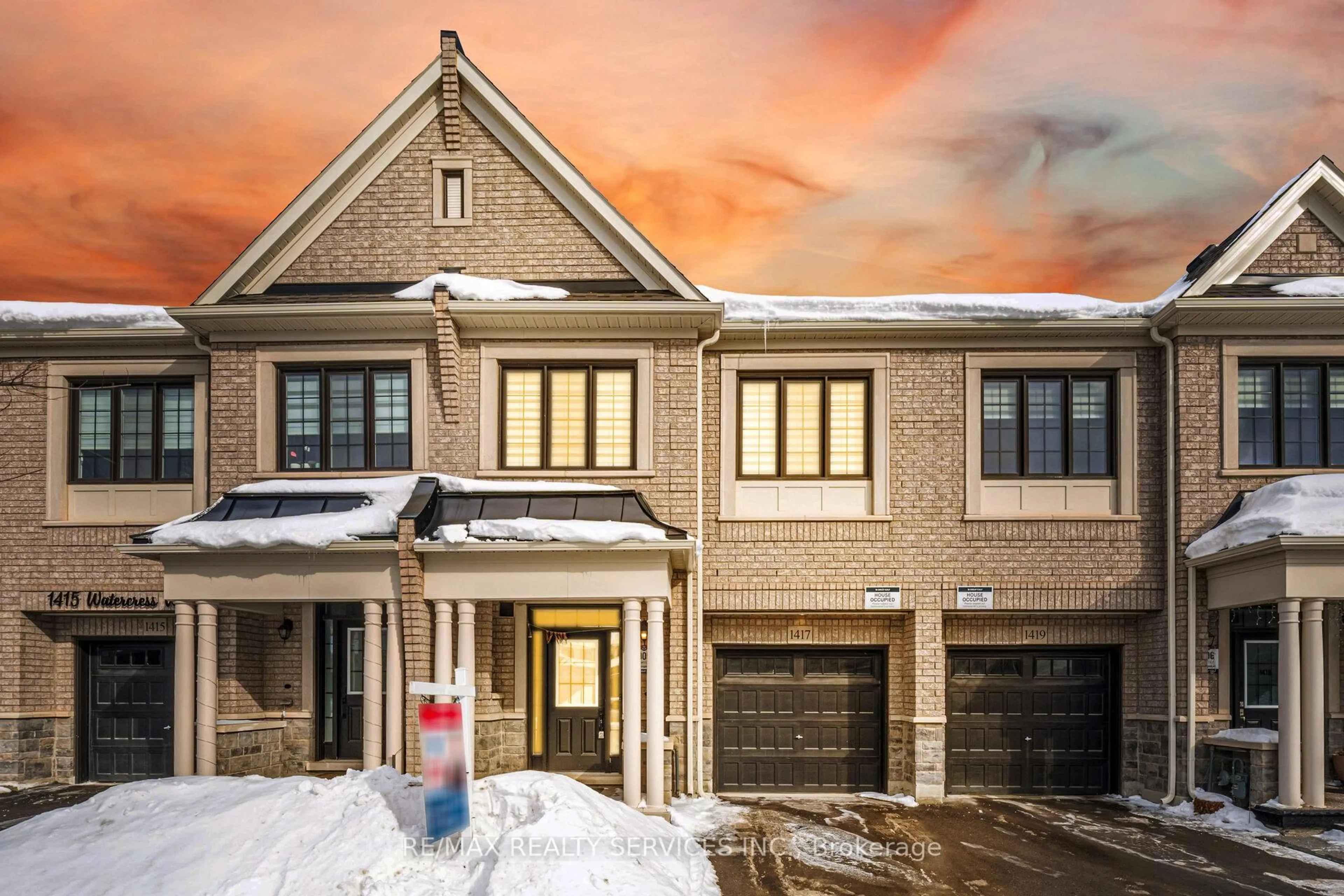 Home with brick exterior material, street for 1417 Watercress Way, Milton Ontario L9E 1T7