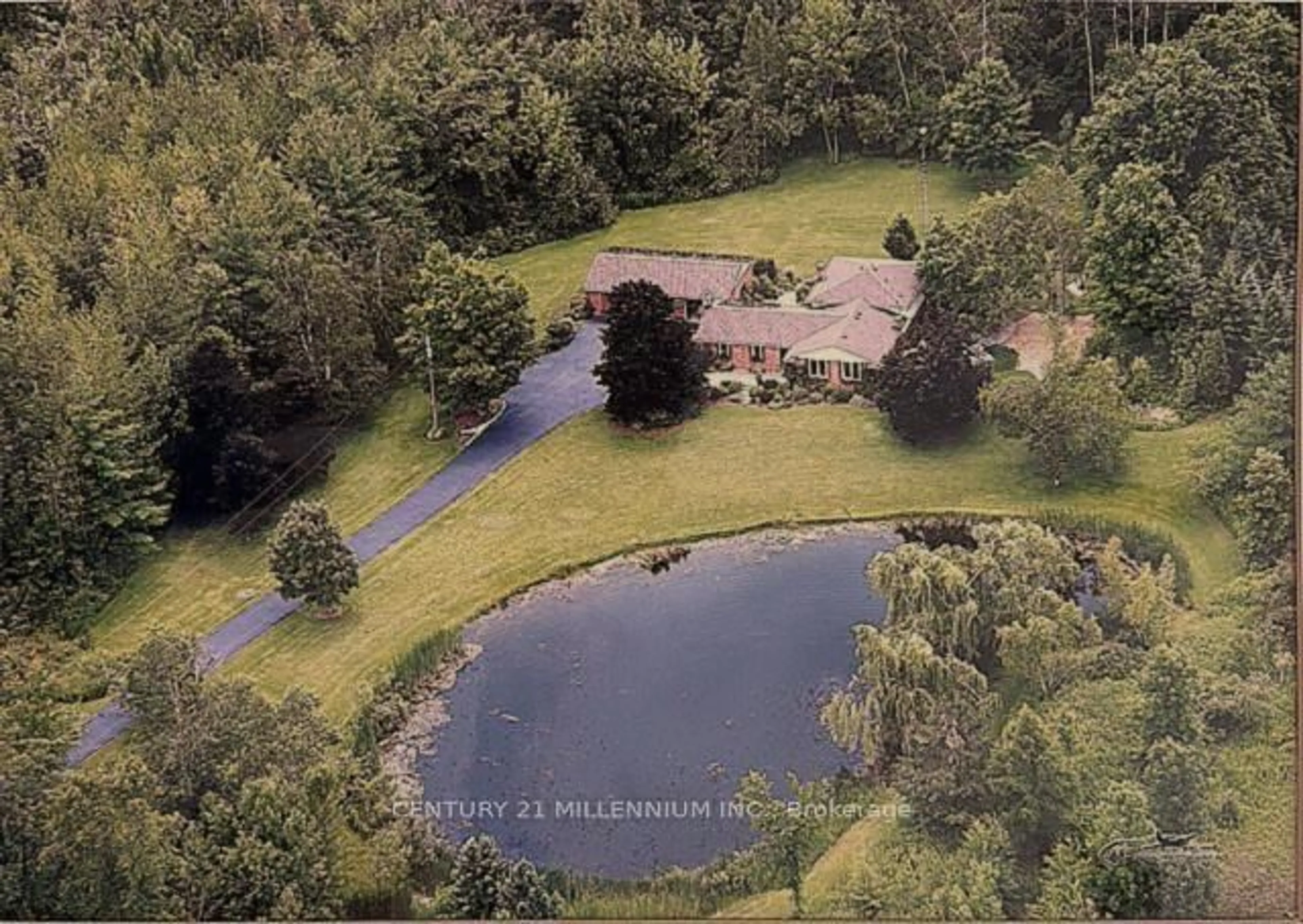 A pic from outside/outdoor area/front of a property/back of a property/a pic from drone, water/lake/river/ocean view for 12210 Fourth Line, Milton Ontario N0B 2K0