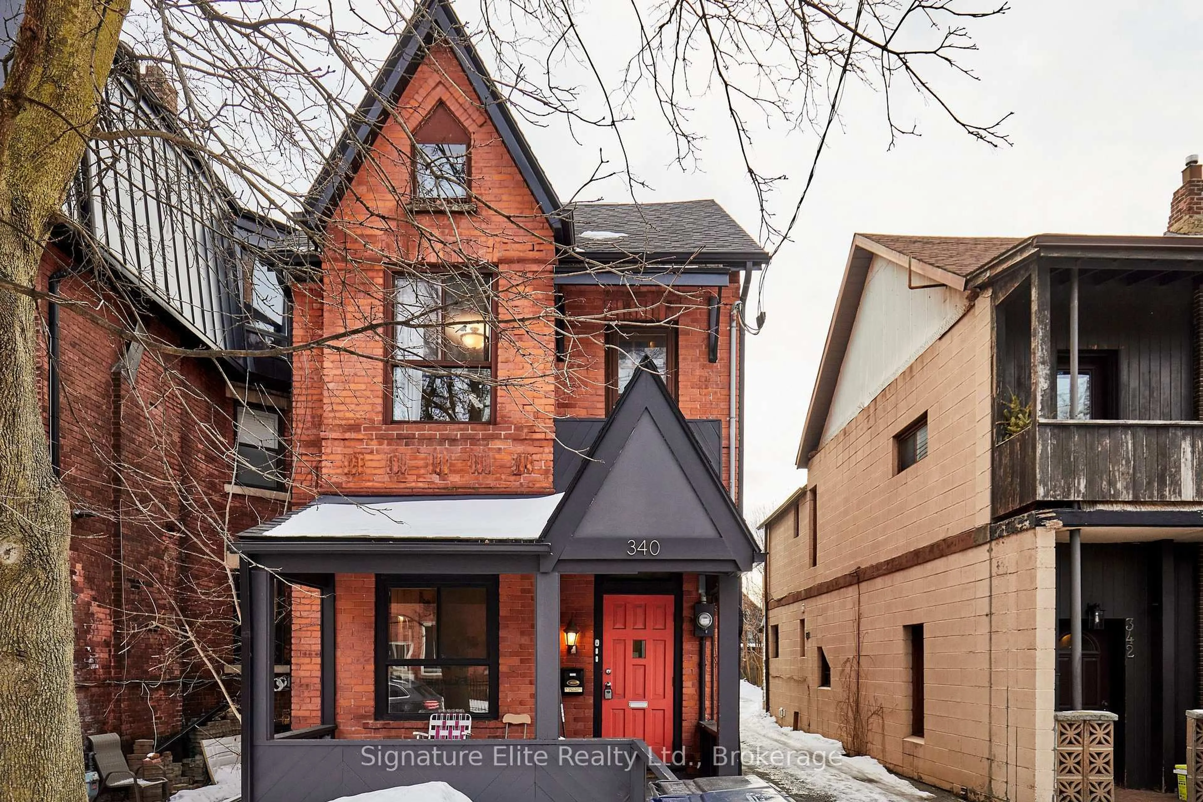 Home with brick exterior material, street for 340 Pacific Ave, Toronto Ontario M6P 2R1