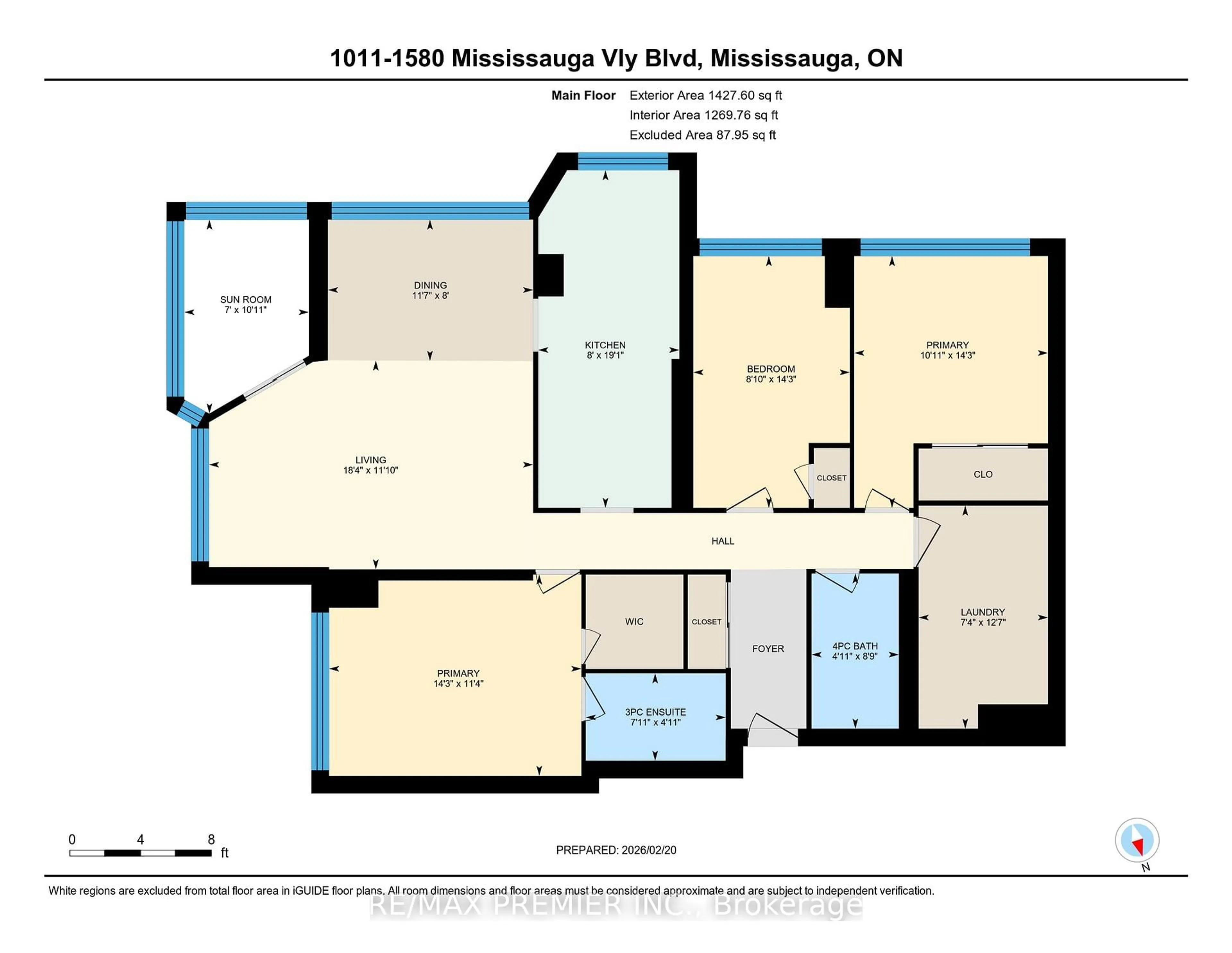 Floor plan for 1580 Mississauga Valley Blvd #1011, Mississauga Ontario L5A 3T8