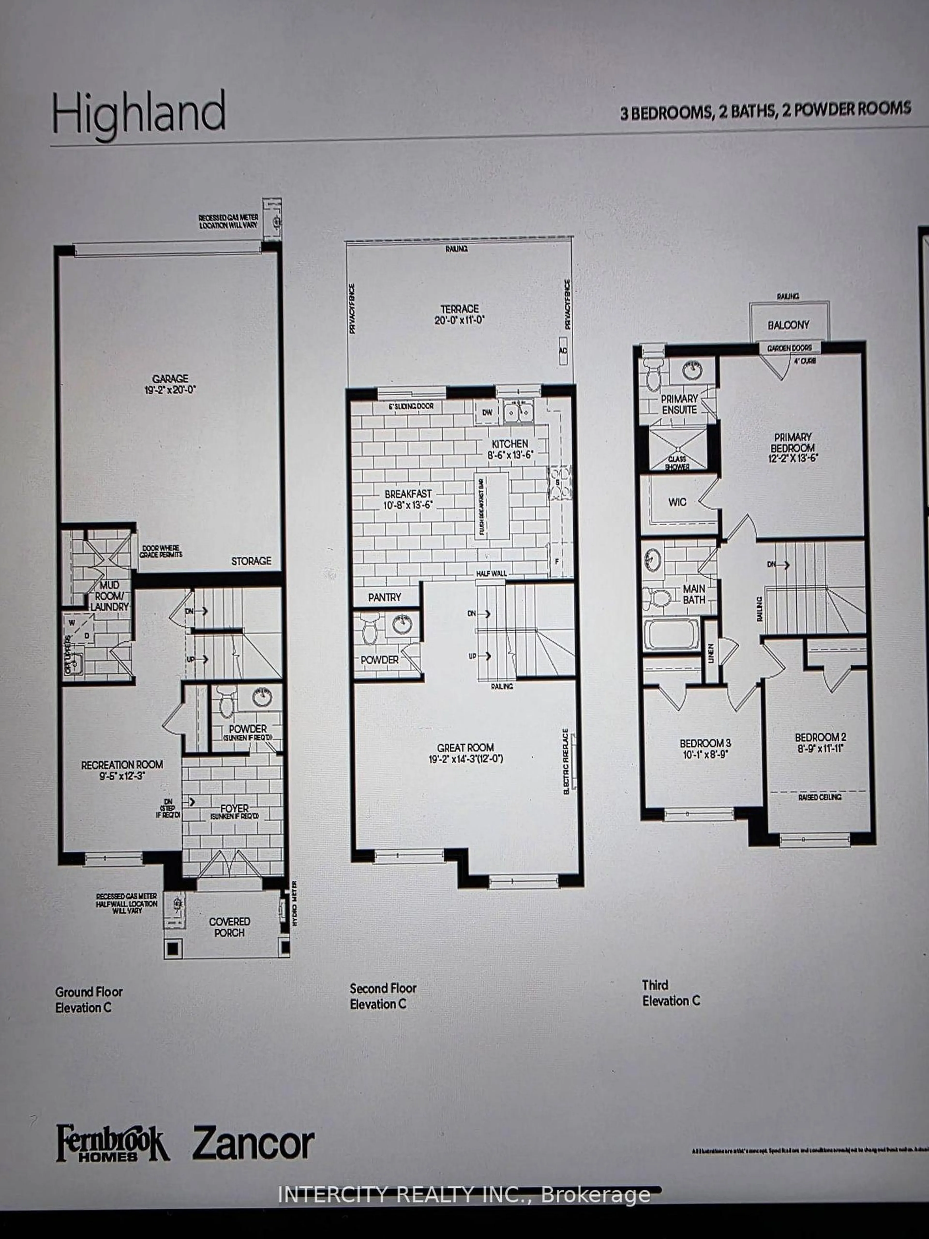 Floor plan for Lot 325-4 Damara Rd, Caledon Ontario L7C 1Z9