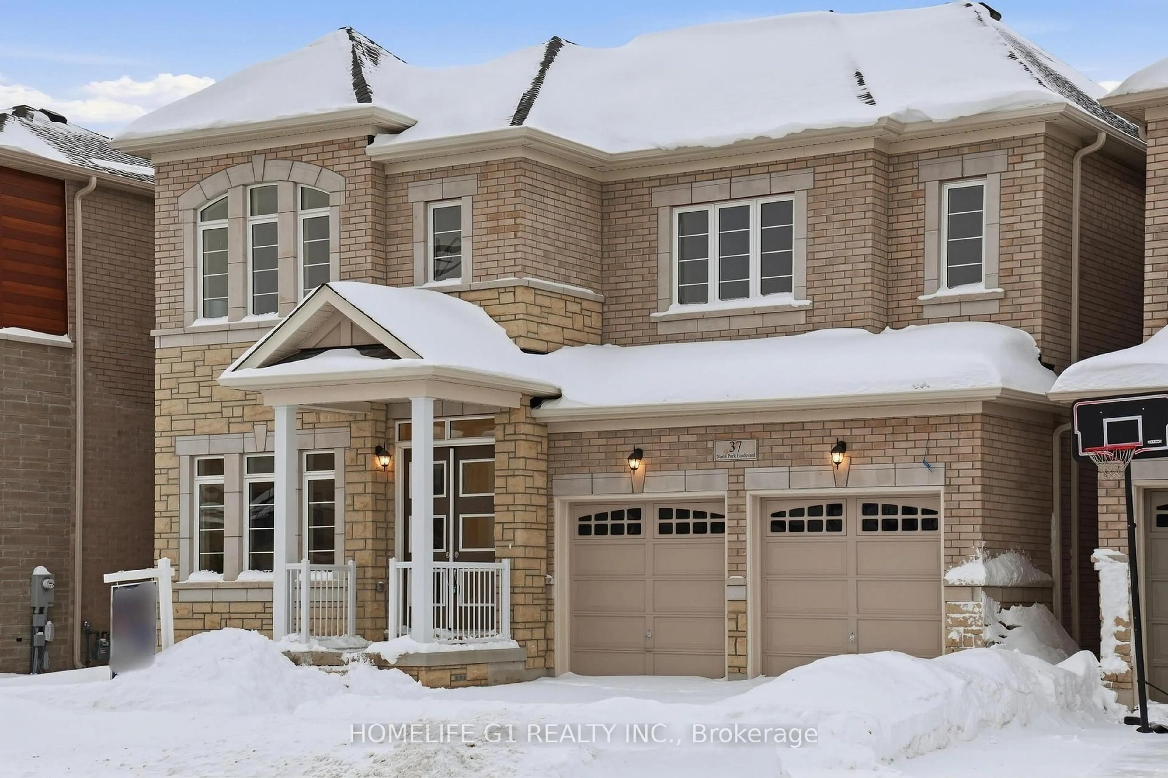 Home with brick exterior material, street for 37 North Park Blvd, Oakville Ontario L6M 0W8