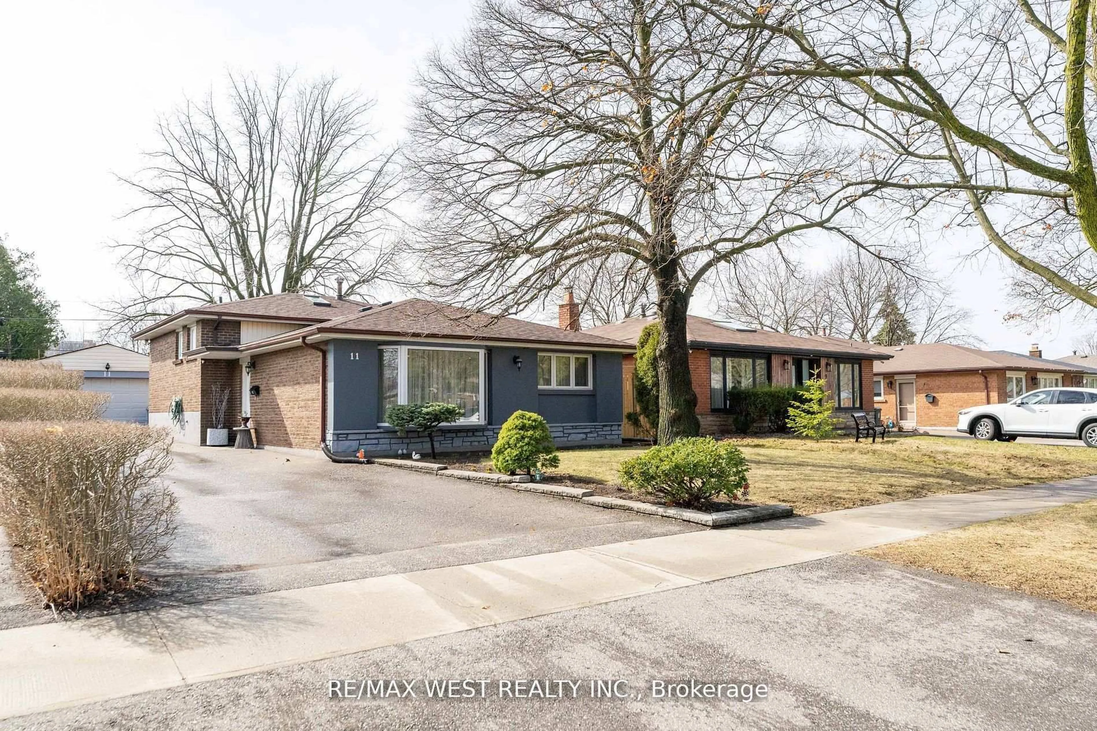 Home with brick exterior material, street for 11 Farley Cres, Toronto Ontario M9R 2A5